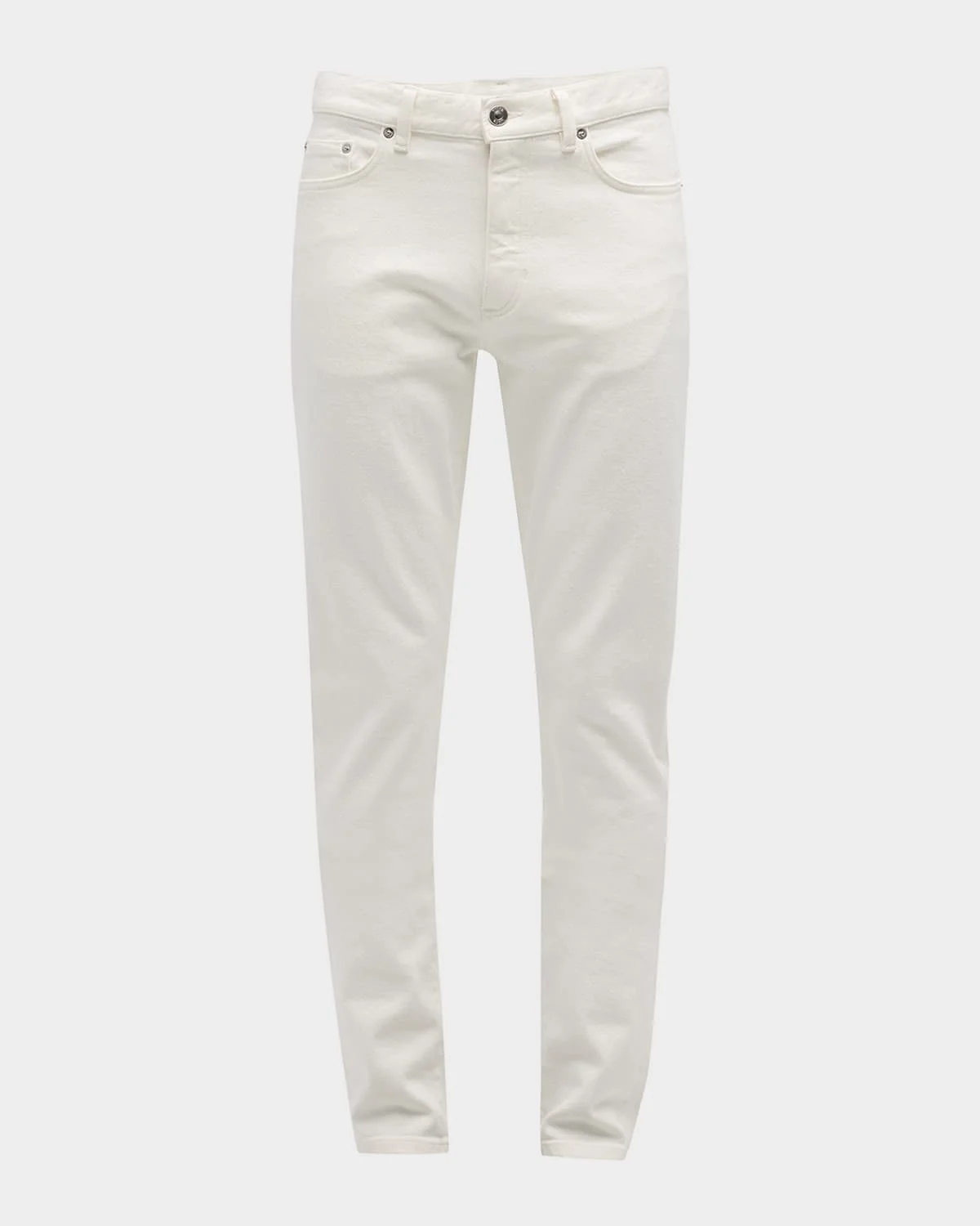 Men's 5-Pocket Solid Denim Jeans - 1