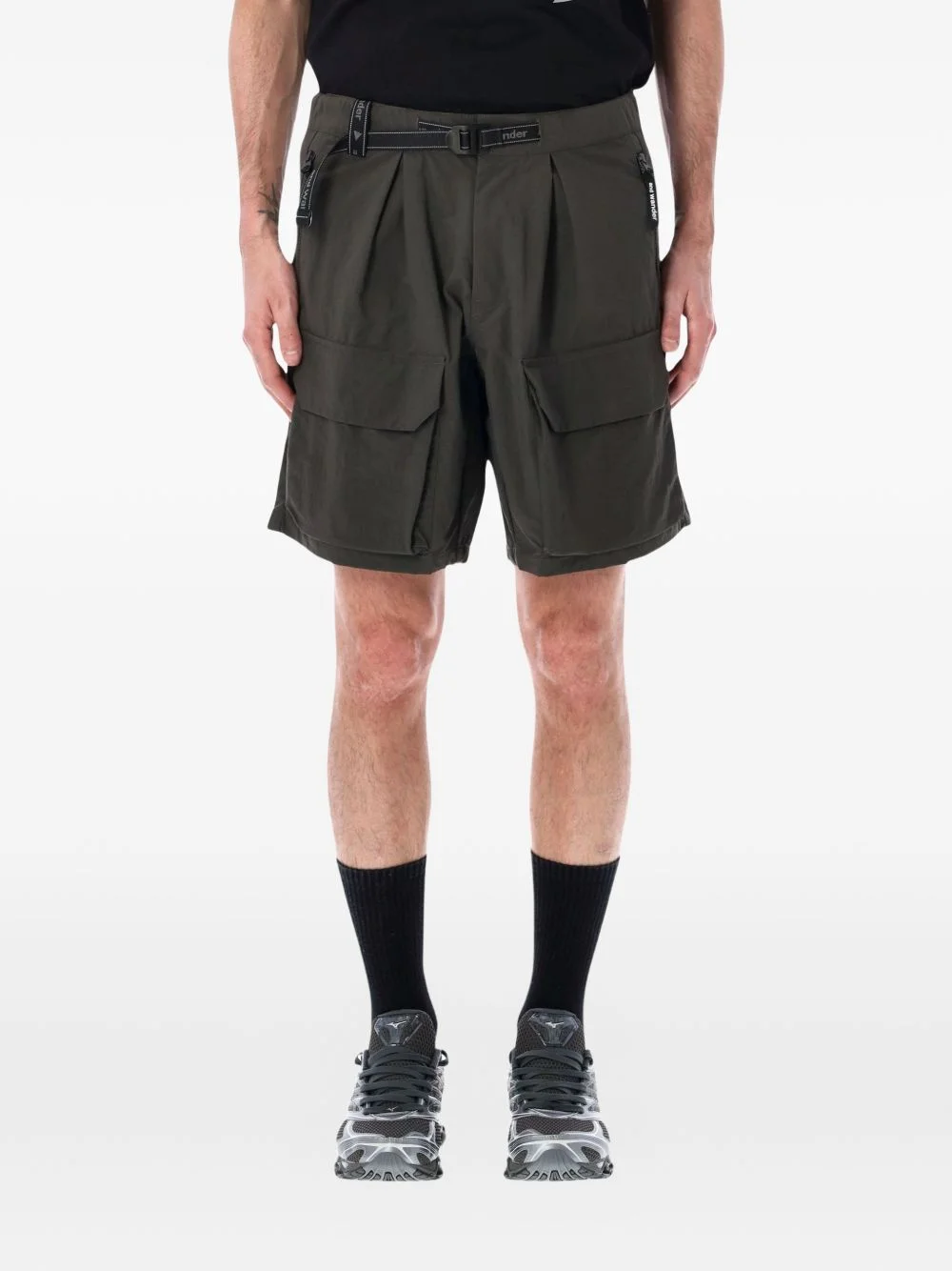 twill cargo shorts - 1