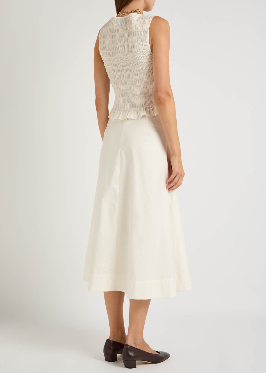 Reformation Laguna Stretch-cotton top and Midi Skirt set - 3