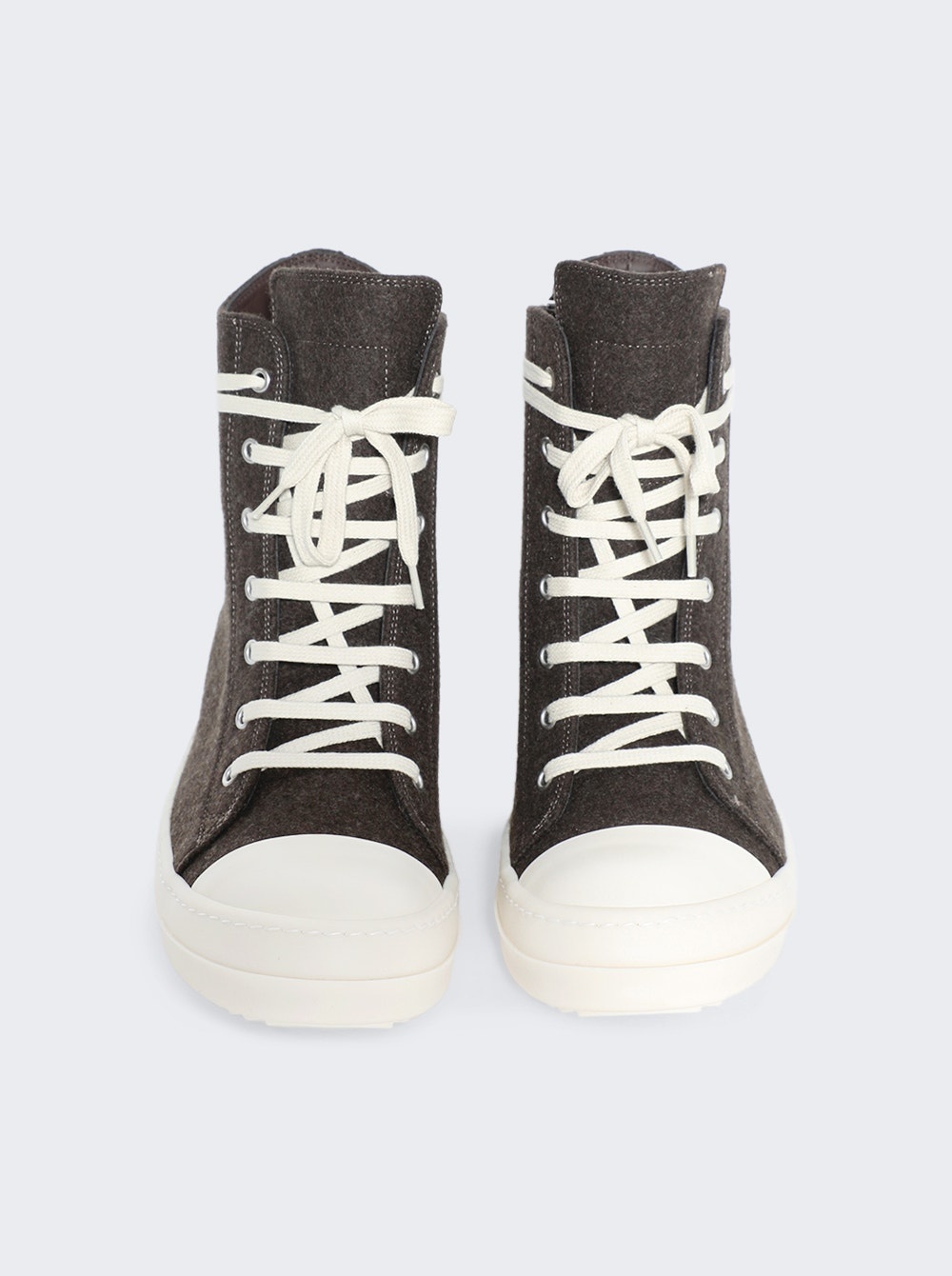 High Top Sneakers Brown And Milk - 5