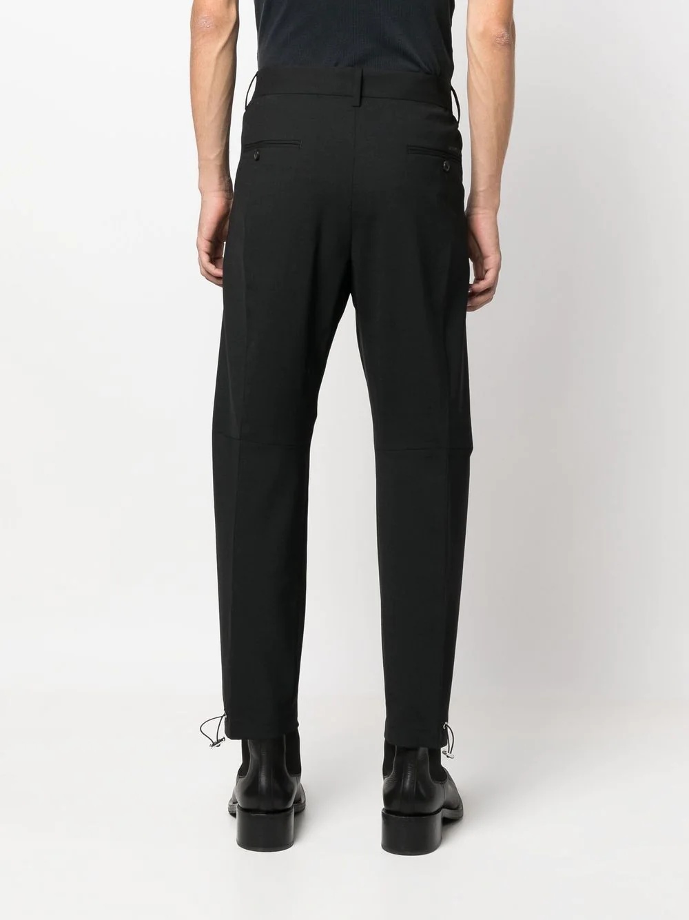 toggle-ankle tapered trousers - 4