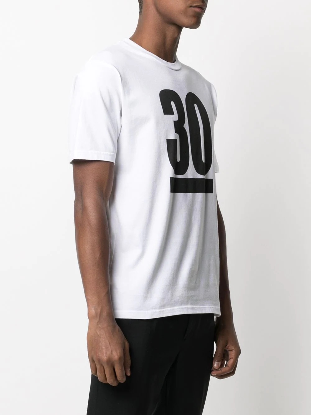 tape print T-shirt - 3