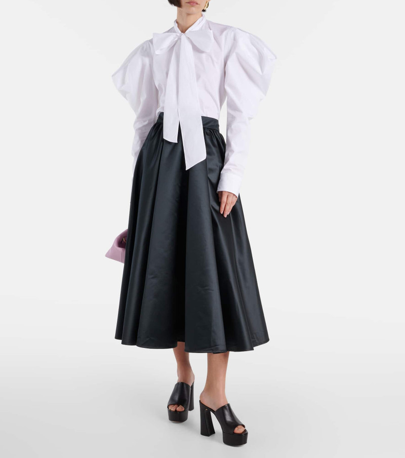 PATOU High-rise duchesse satin maxi skirt outlook