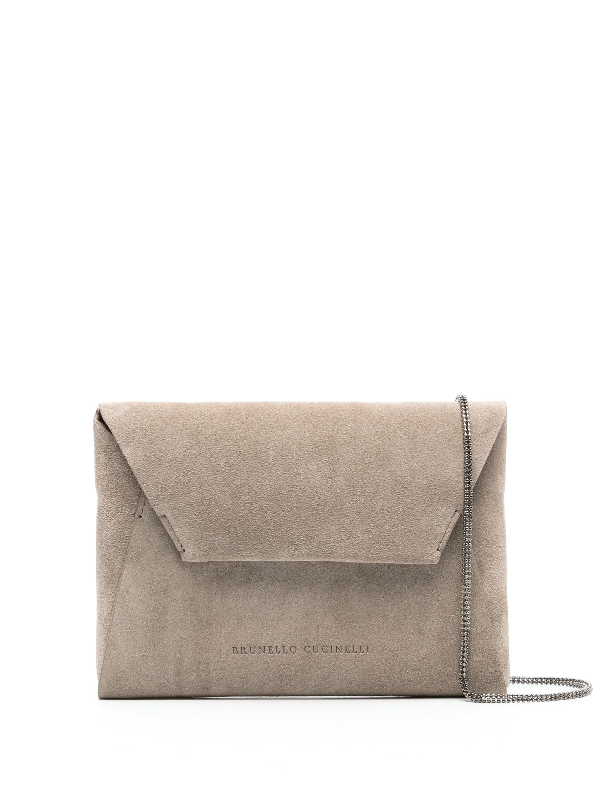 Suede Clutch Bag - 1
