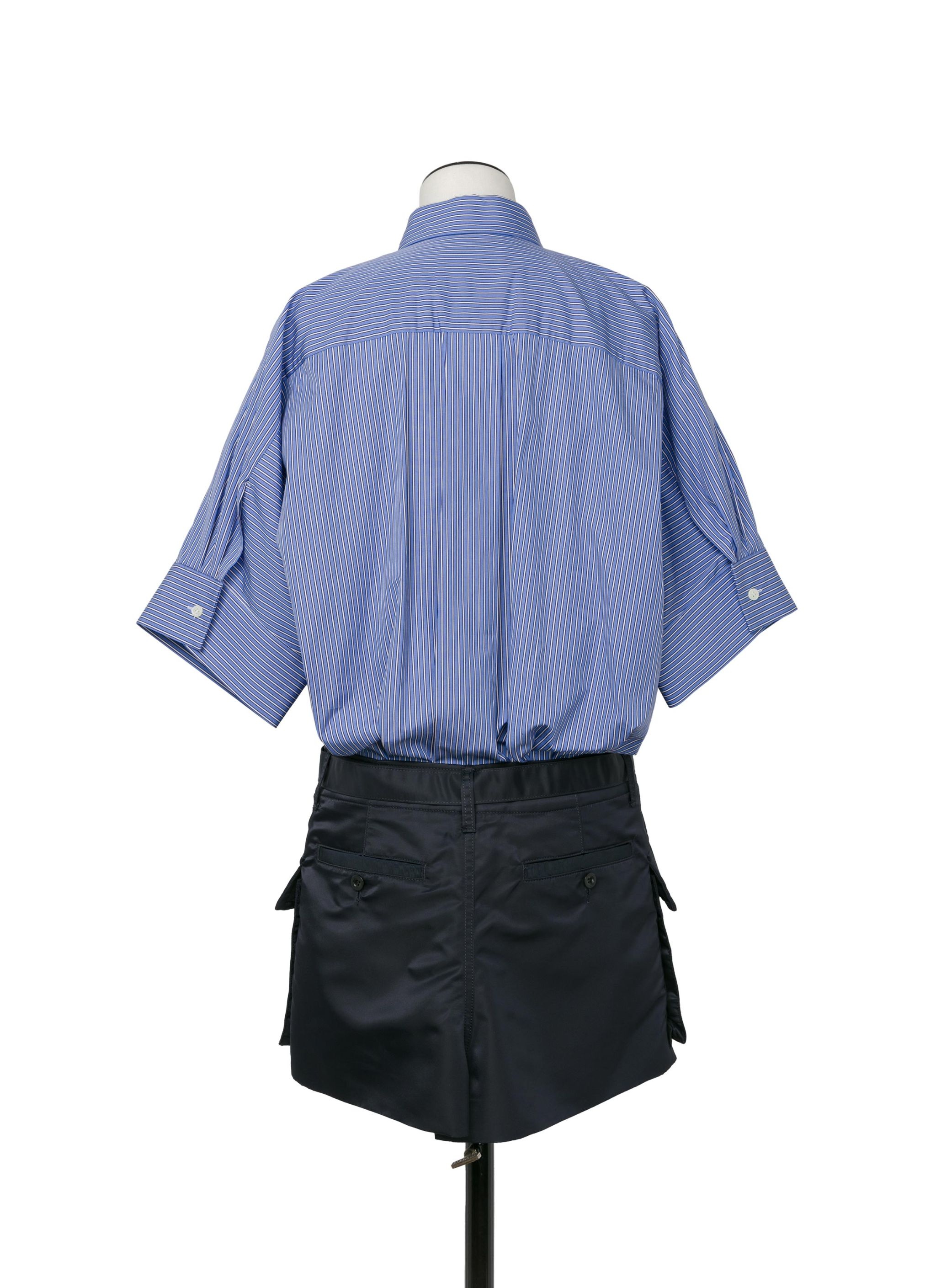 ワンピース sacai Cotton Poplin x Nylon Twill Dress Sacai Cotton Poplin X Nylon Twill Dress - Blue | Editorialist