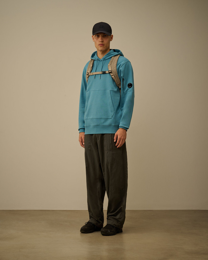 C.P. Company Diagonal Raised Fleece Hooded Lens Sweatshirt outlook