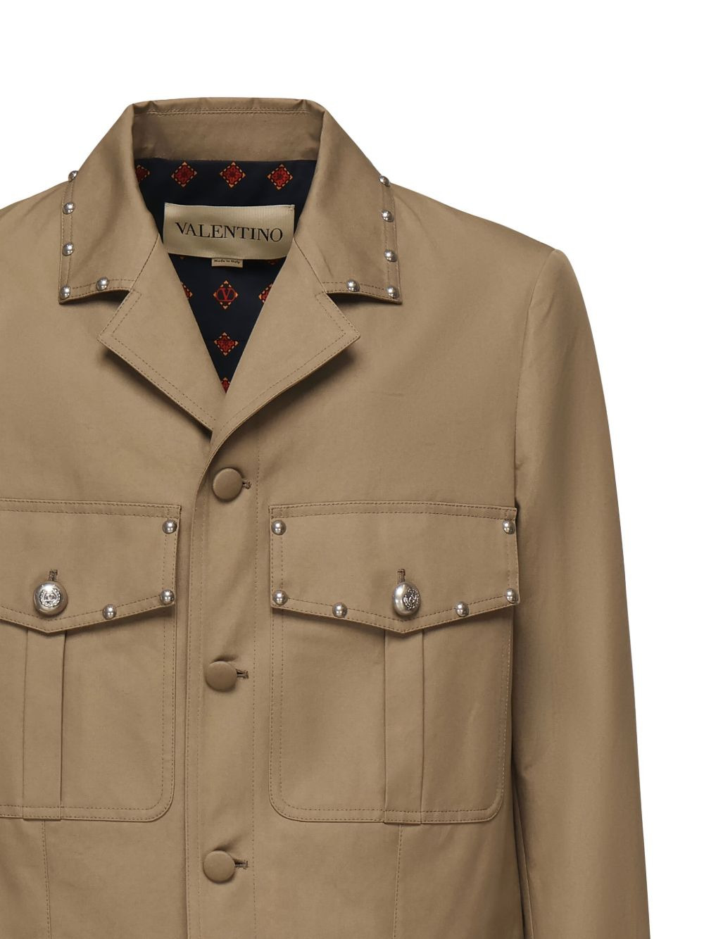 studded cotton jacket - 3