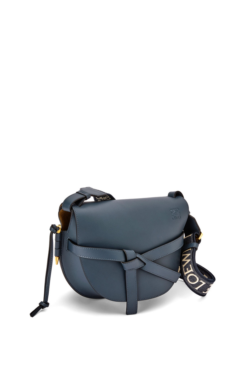 Small Gate bag in soft calfskin and jacquard 3