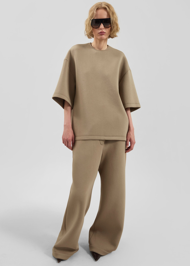 Delancey Neoprene Tee - Camel 5