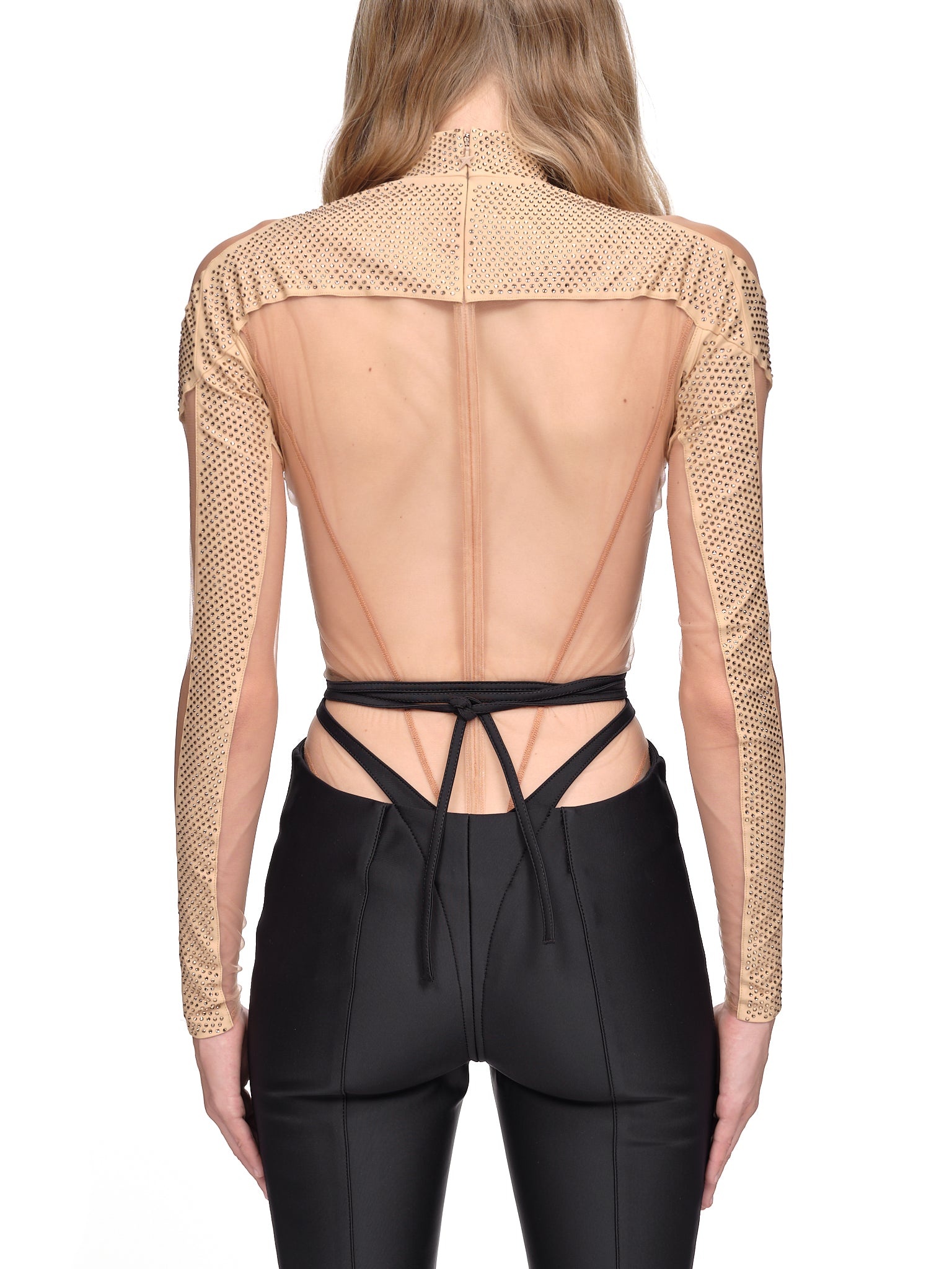 Illusion Neckline Bodysuit - 3