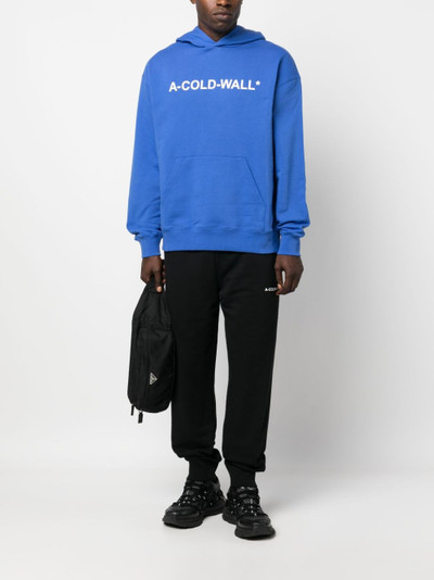 A-COLD-WALL* Essentials logo-print cotton hoodie outlook