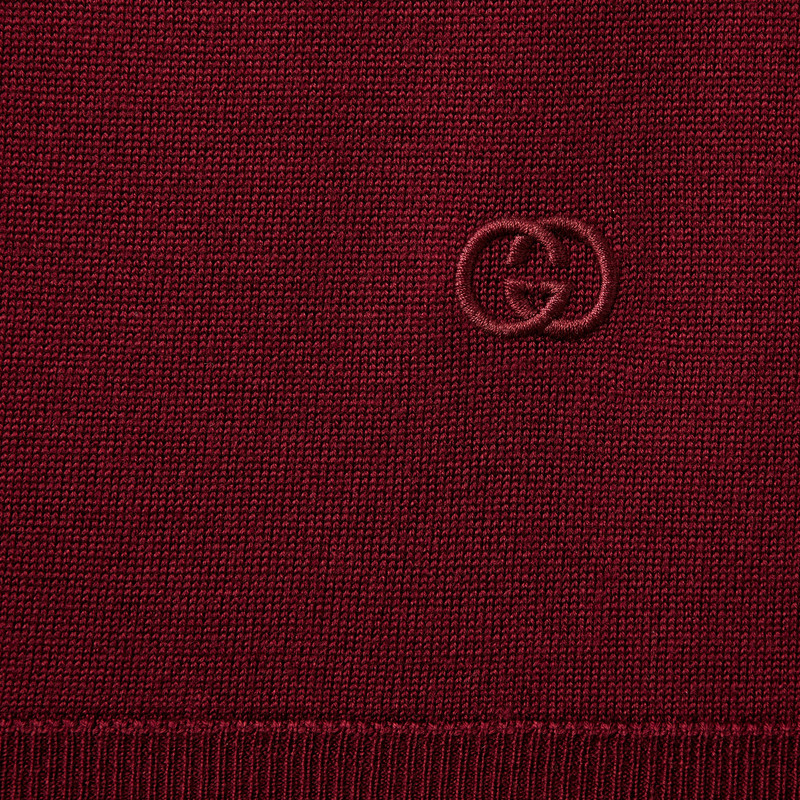 GUCCI Extra fine wool polo top outlook