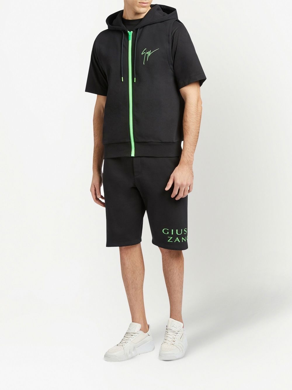 Lr-41 logo-print sleeveless hoodie - 2