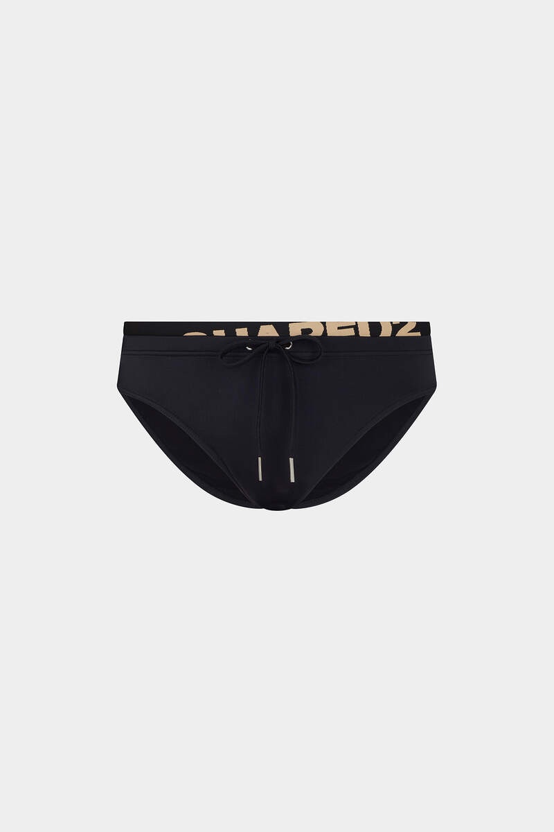 DSQ2 SLANTED LOGO SWIM BRIEF - 1