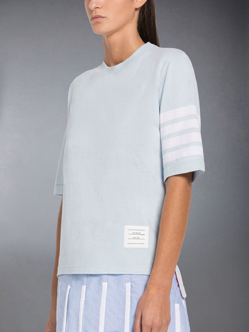 Thom Browne Jersey 4-Bar Short Sleeve Tee outlook
