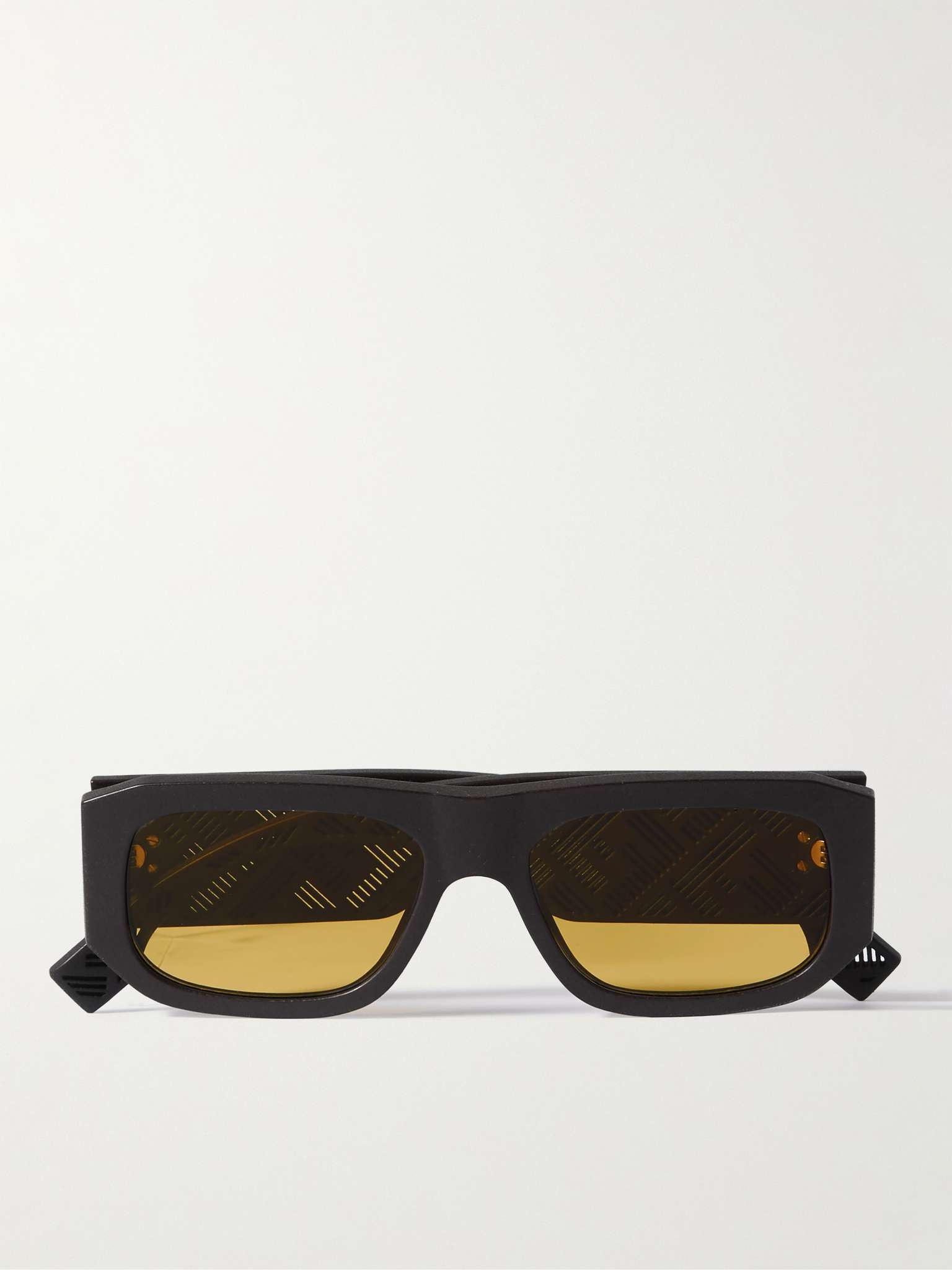 FENDI Shadow Acetate Square-Frame Sunglasses mrporter REVERSIBLE