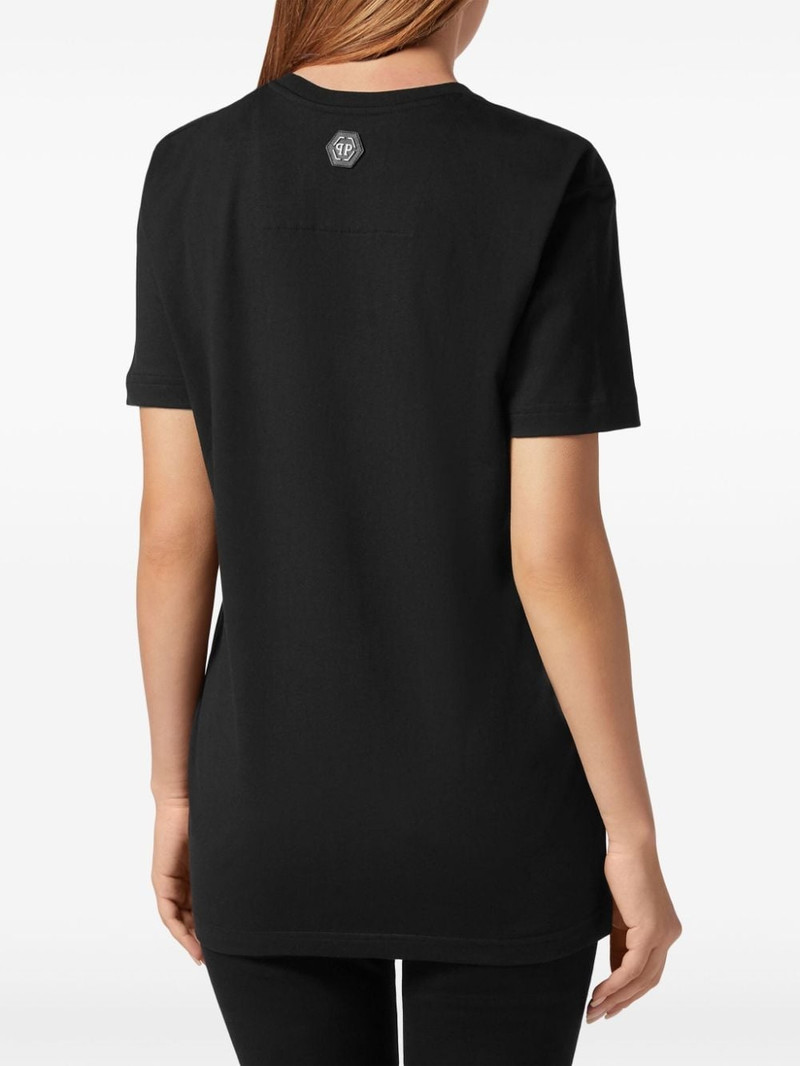 slogan-print cotton T-shirt 3