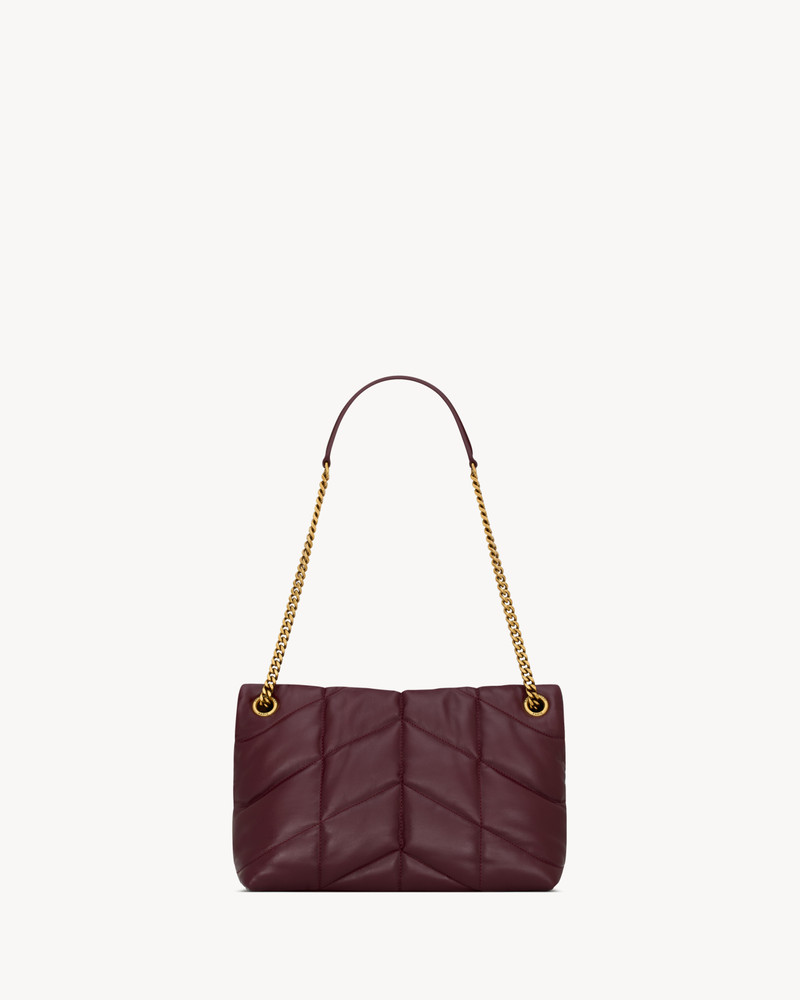 SAINT LAURENT PUFFER SMALL IN SHINY LEATHER outlook