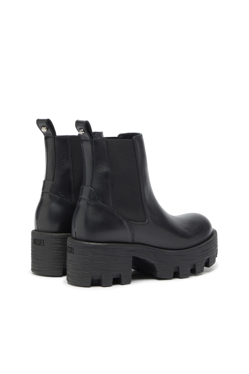 Diesel D-HAMMER - CHELSEA BOOTS IN LEATHER WITH LUG SOLE outlook