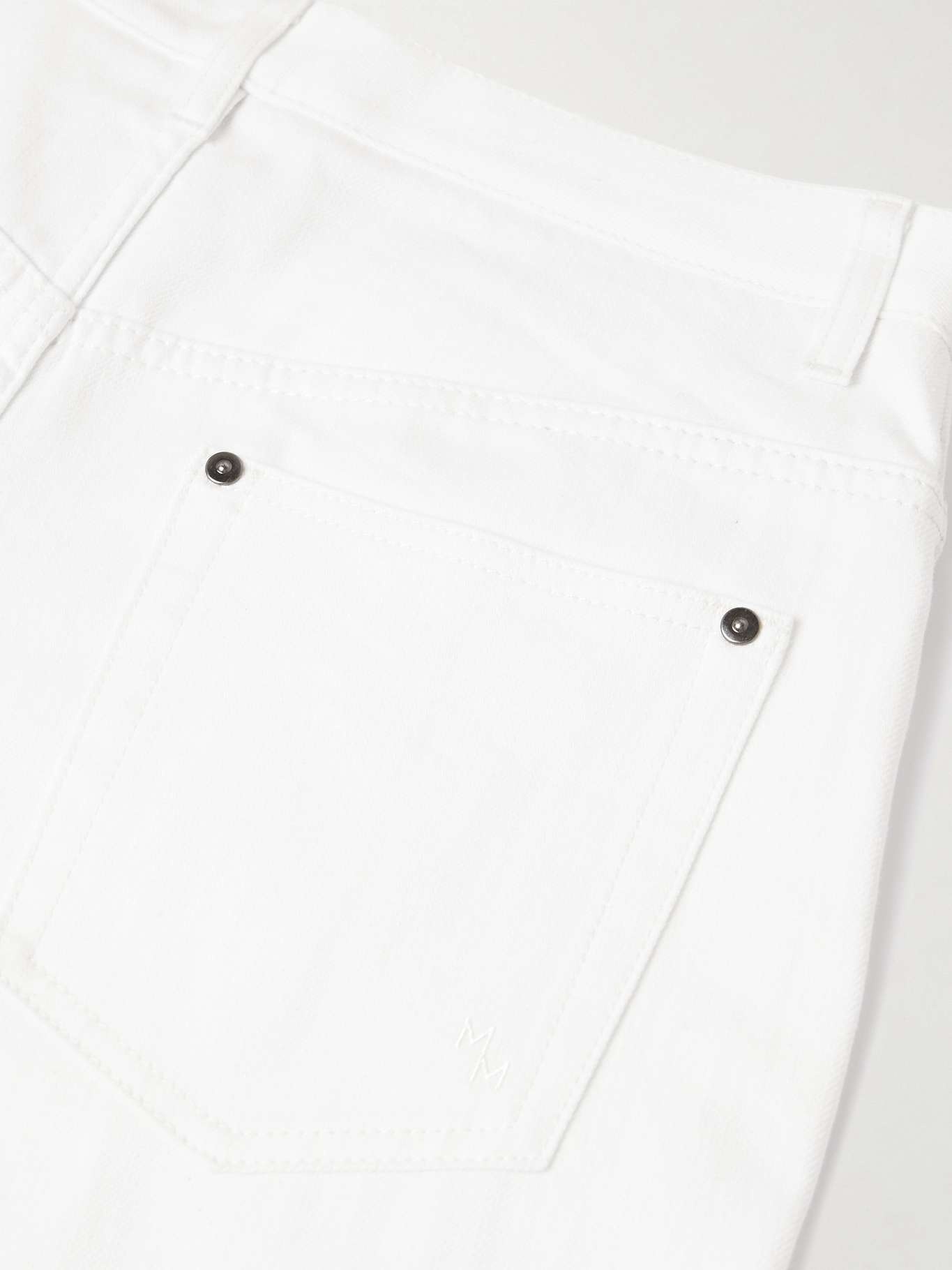 Massive organic cotton-twill wide-leg pants Off-white - 6