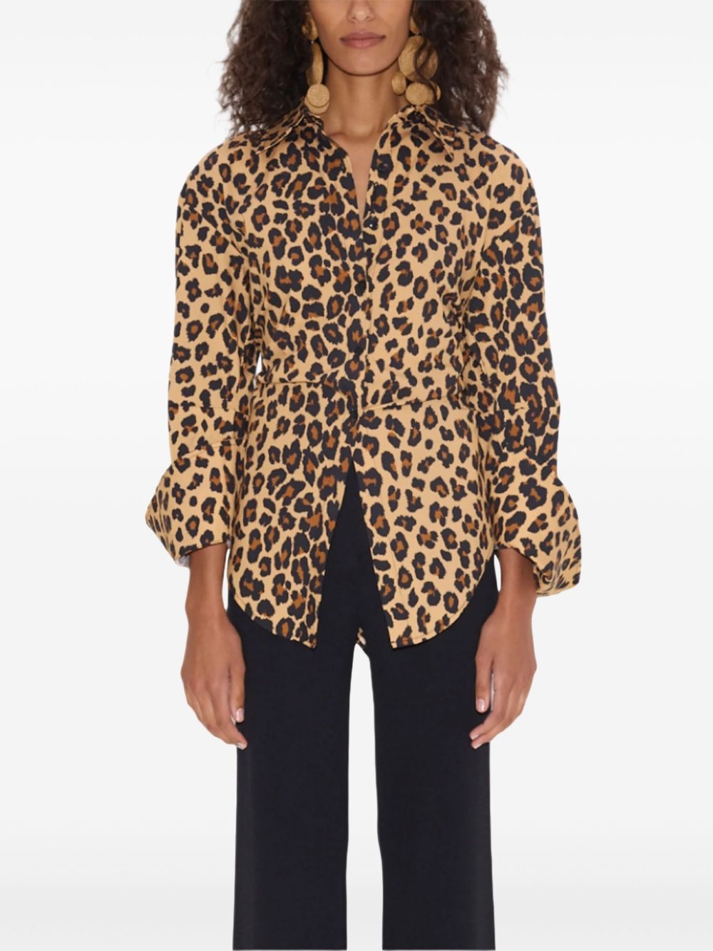 cheetah blouse - 2