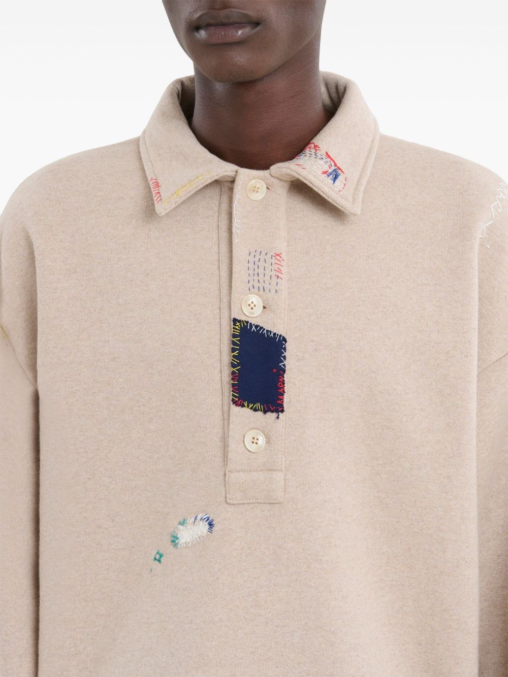 embroidered polo top - 5
