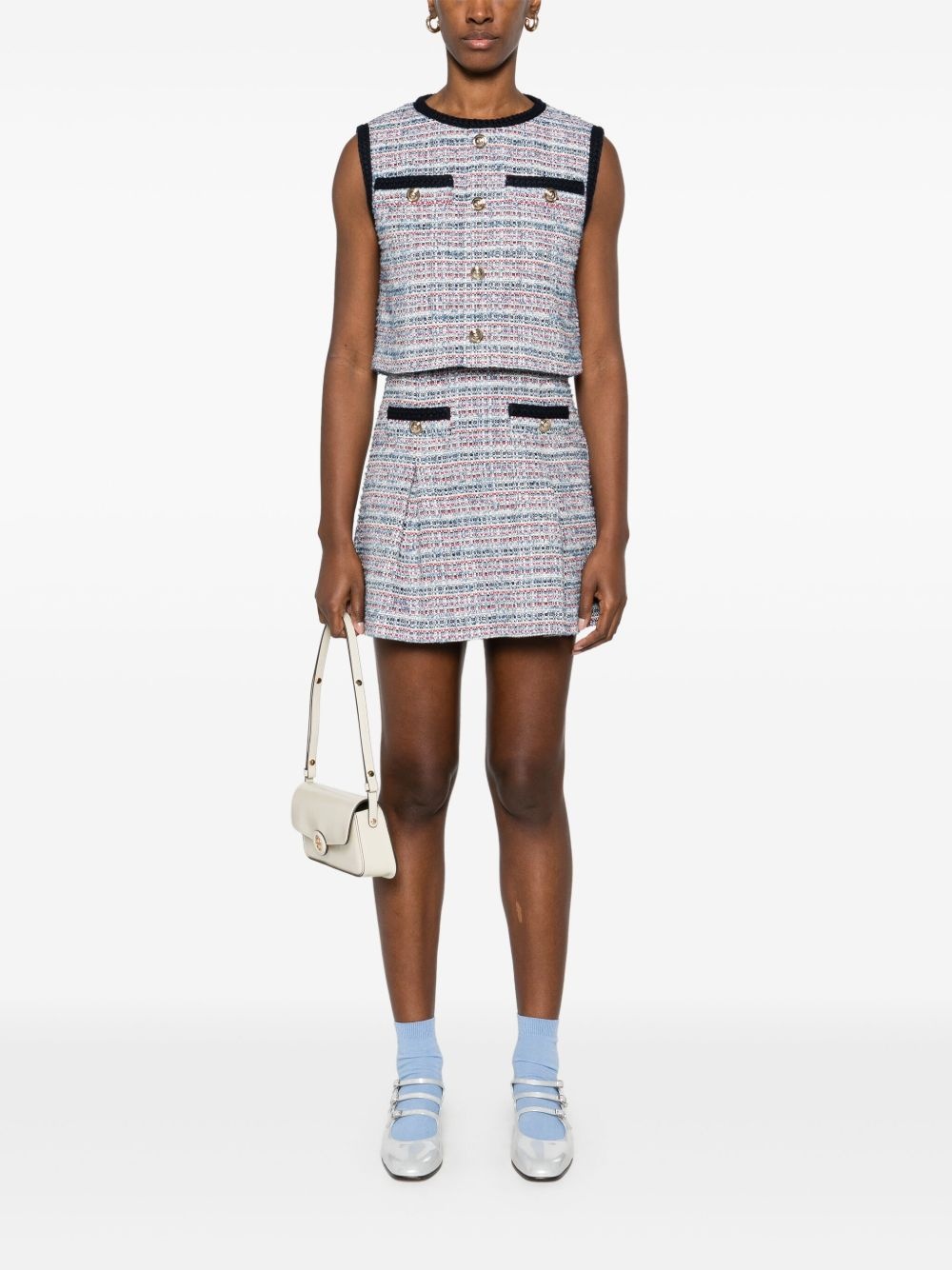 tweed mini dress - 2
