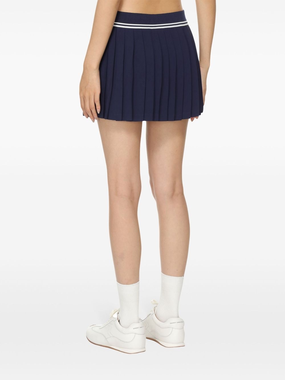 logo pleated skirt - 4