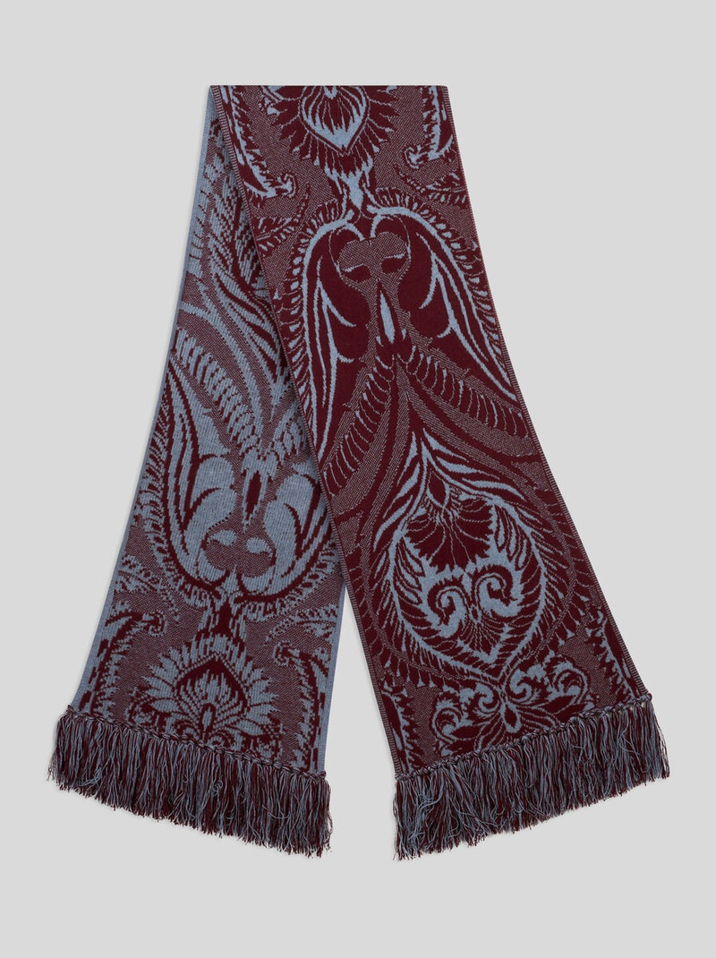 KNIT JACQUARD SCARF - 1