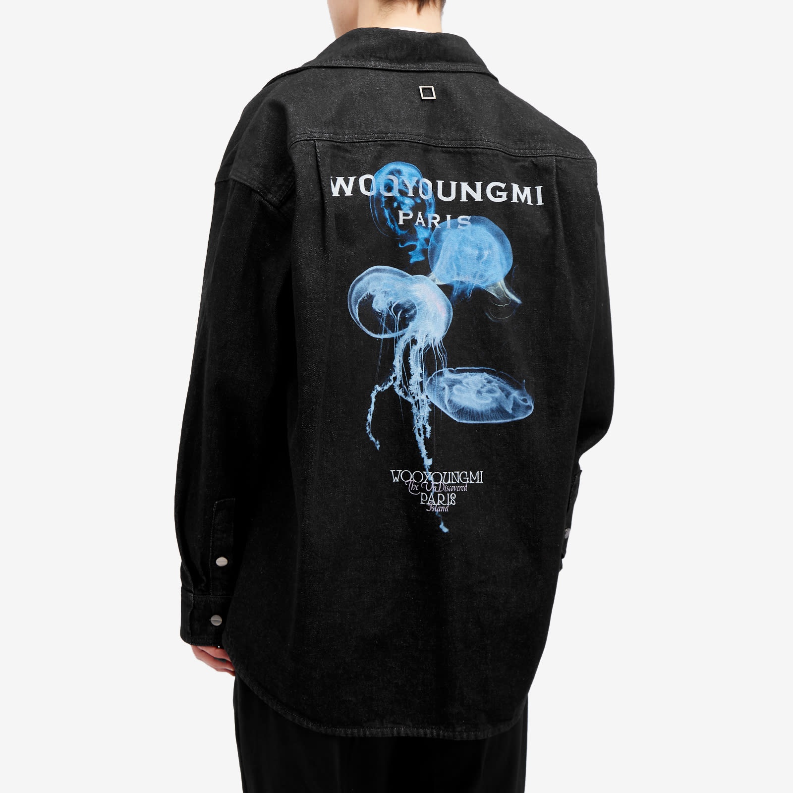 Wooyoungmi Jellyfish Print Denim Shirt - 3