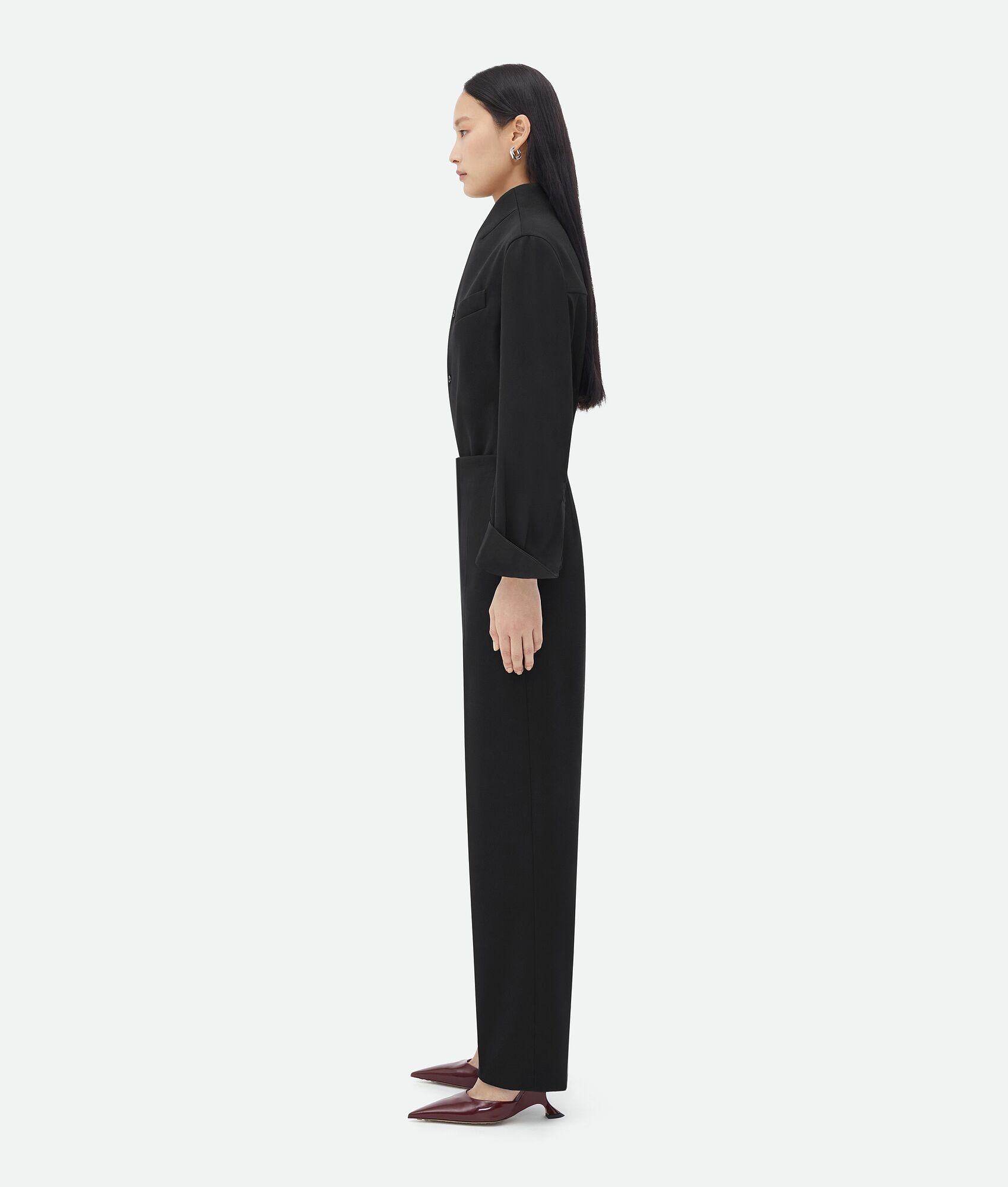 Light Wool Straight Leg Pants - 2