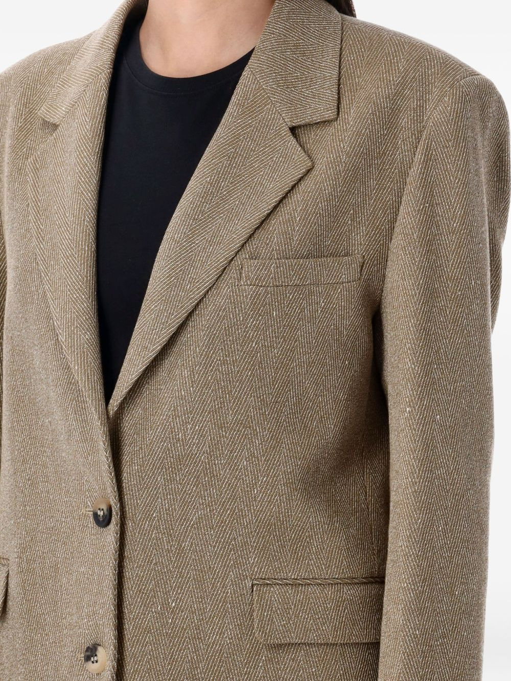 herringbone blazer - 3