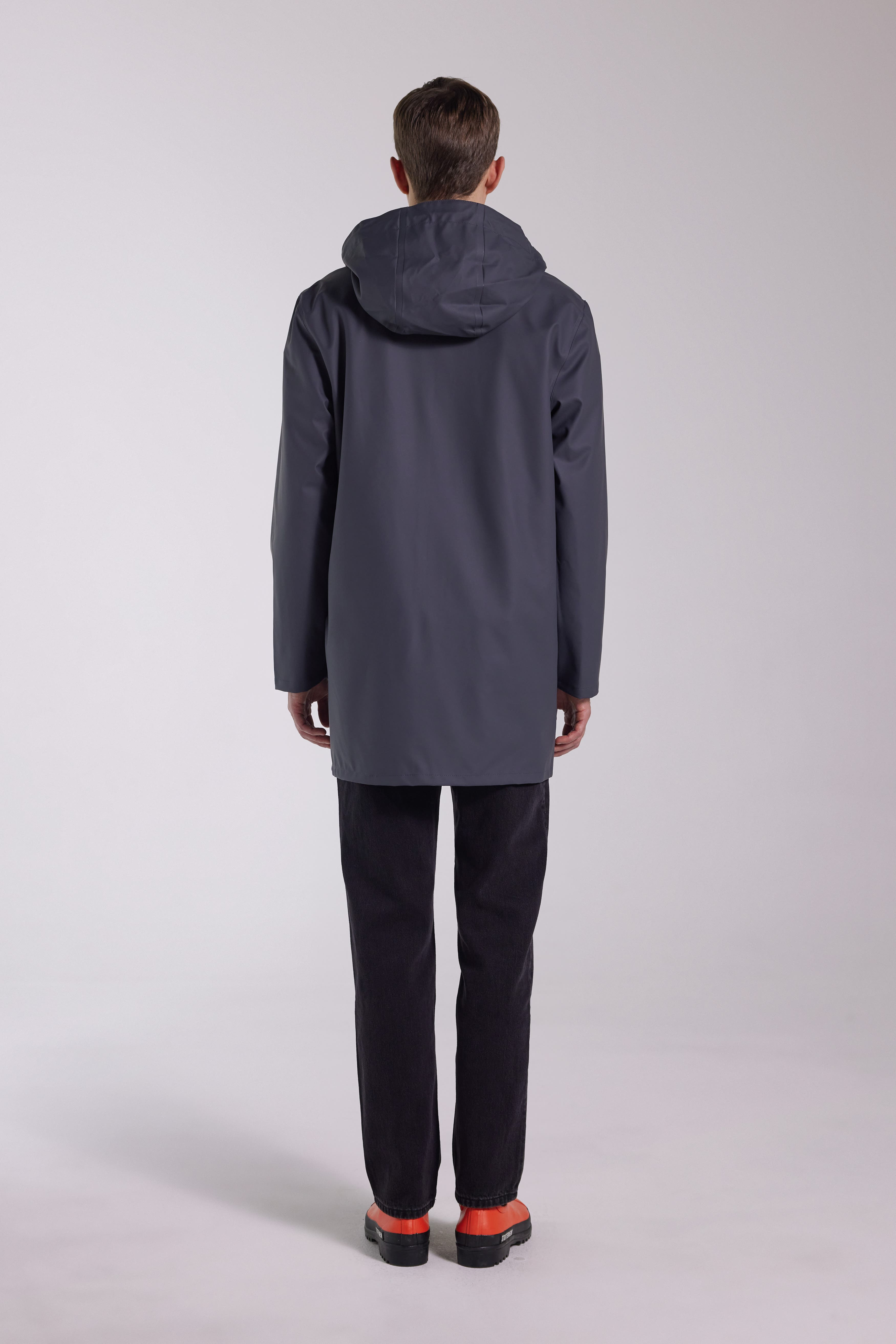 Stutterheim Stockholm Lightweight Raincoat in Charcoal at Nordstrom - 3