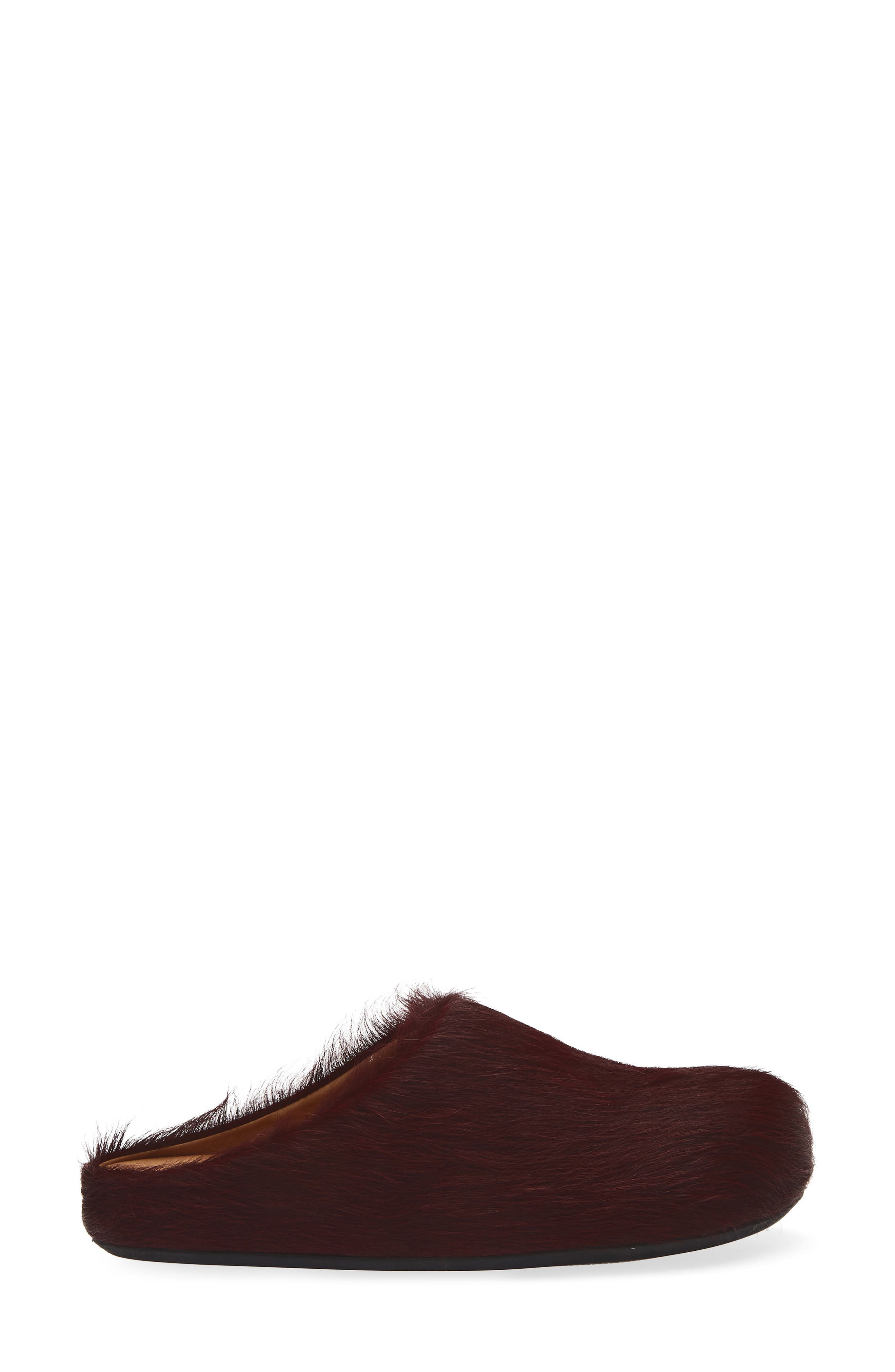 Marni Fussbett Sabot Genuine Calf Hair Clog in 00R81 Wild Cherry at Nordstrom - 3