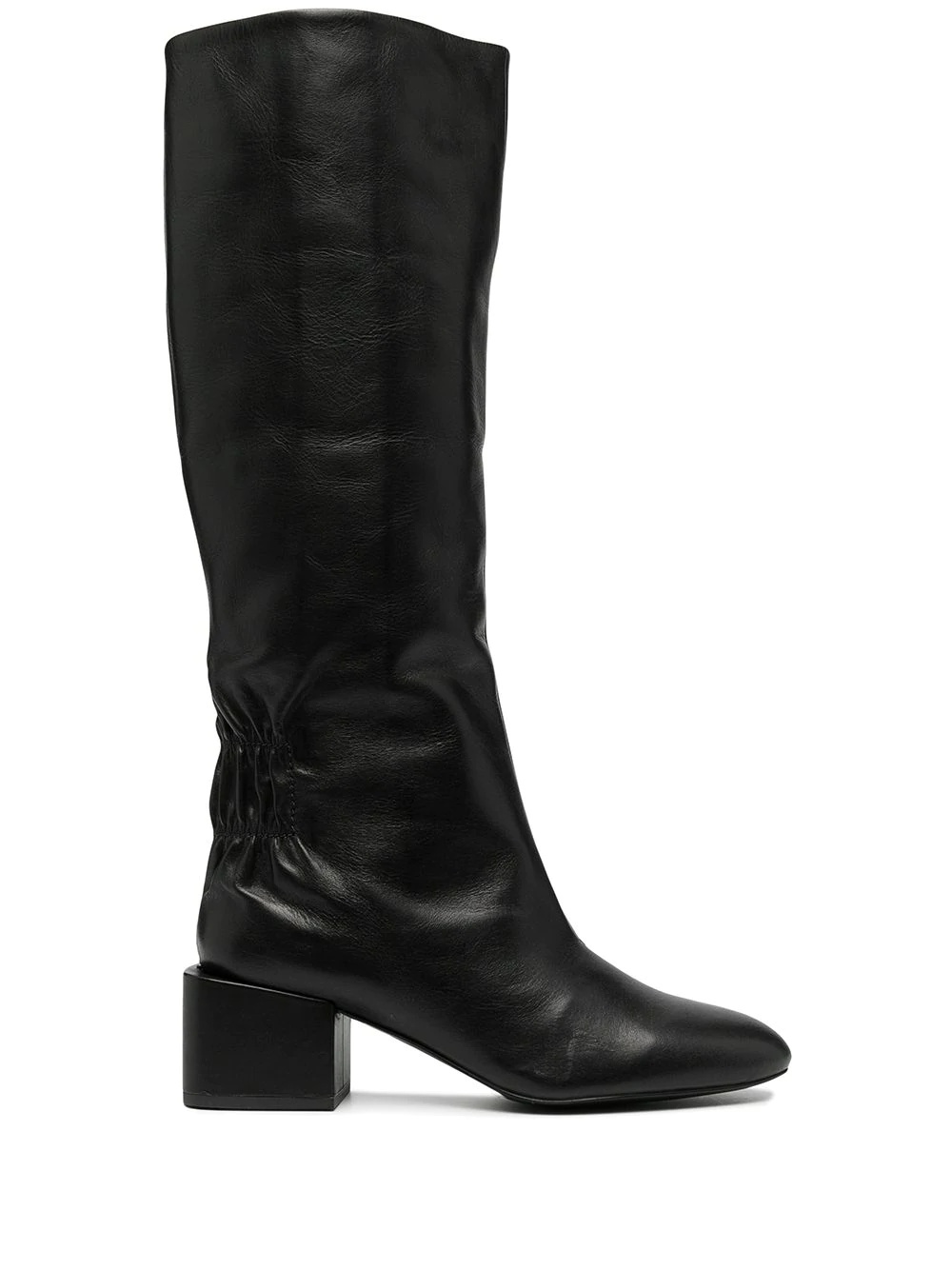 knee-high leather boots - 1