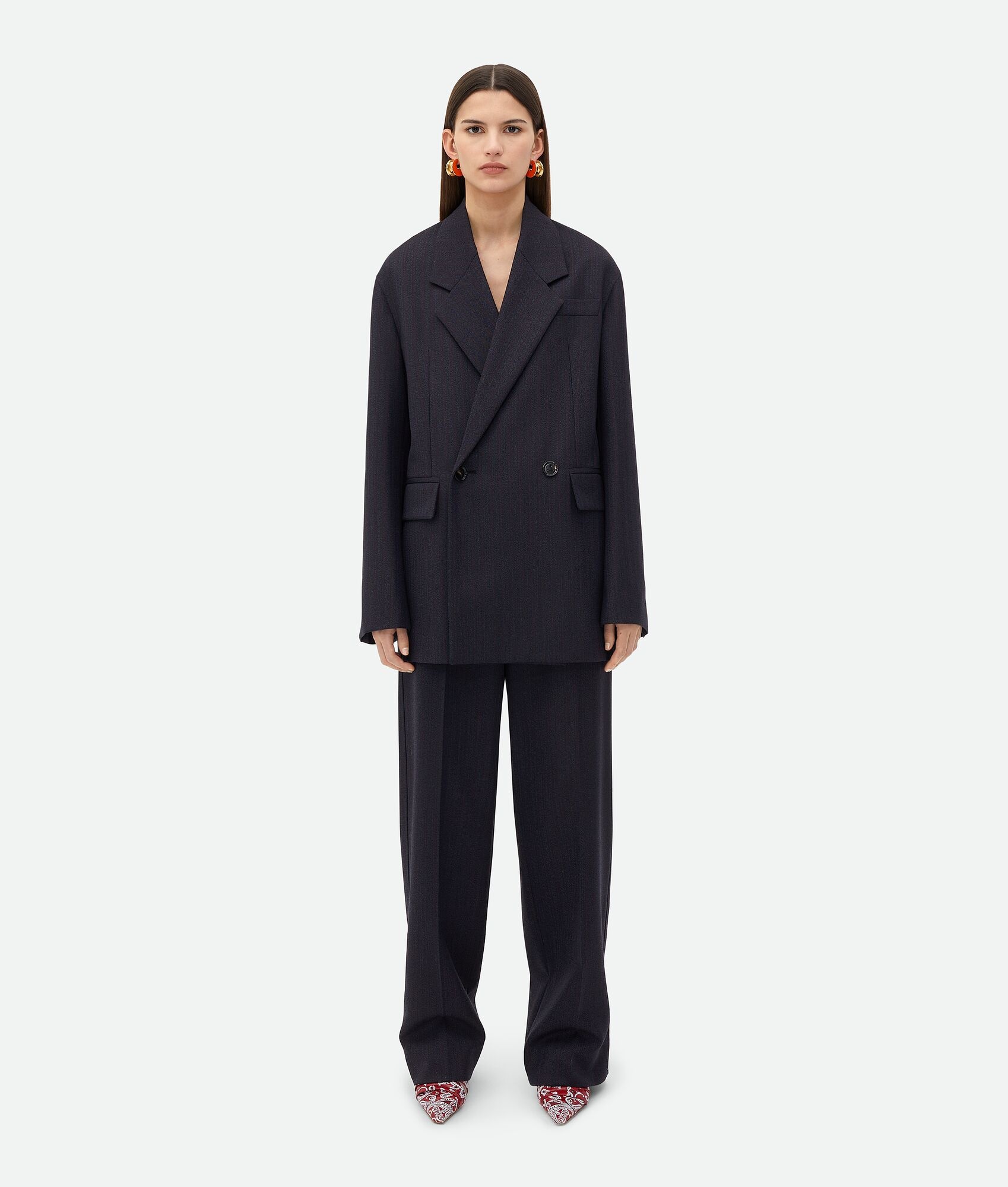 Striped Wool Belted Jacket - 4