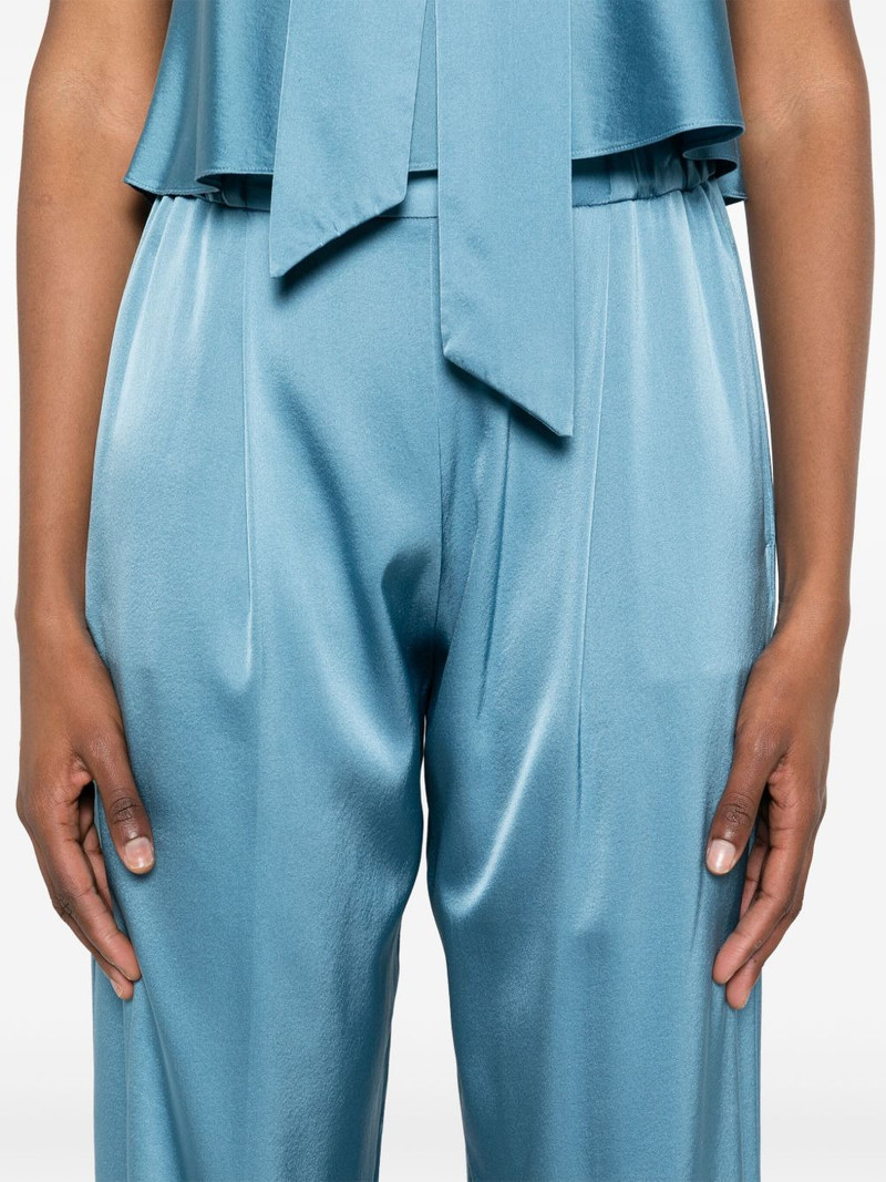 elasticated-waistband palazzo trousers 5