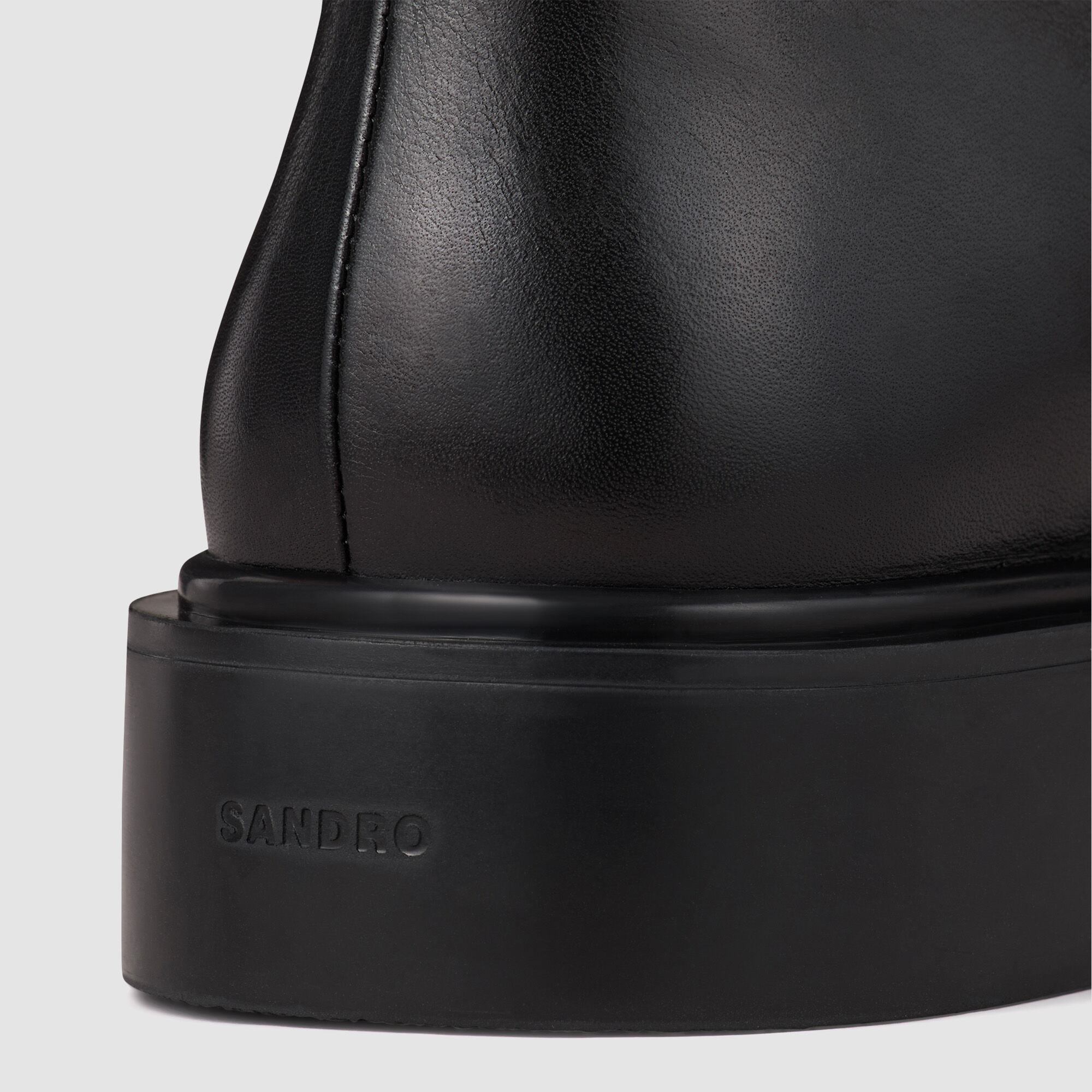 ZIPPED LEATHER ANKLE BOOTS - 4