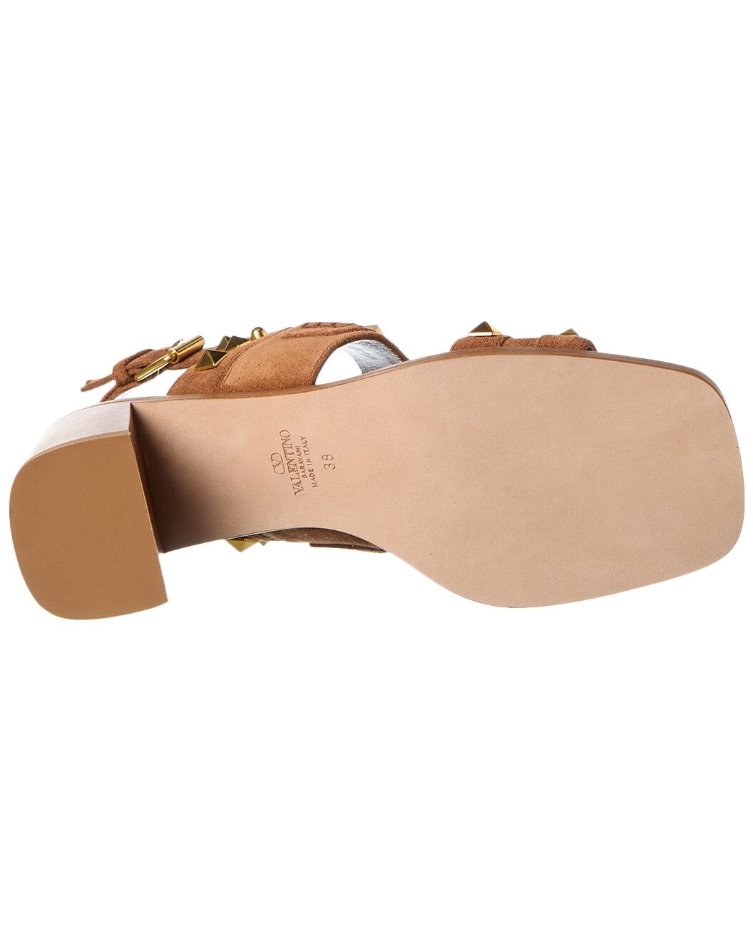 Valentino VLogo Rockstud 60 Suede Sandal - 4