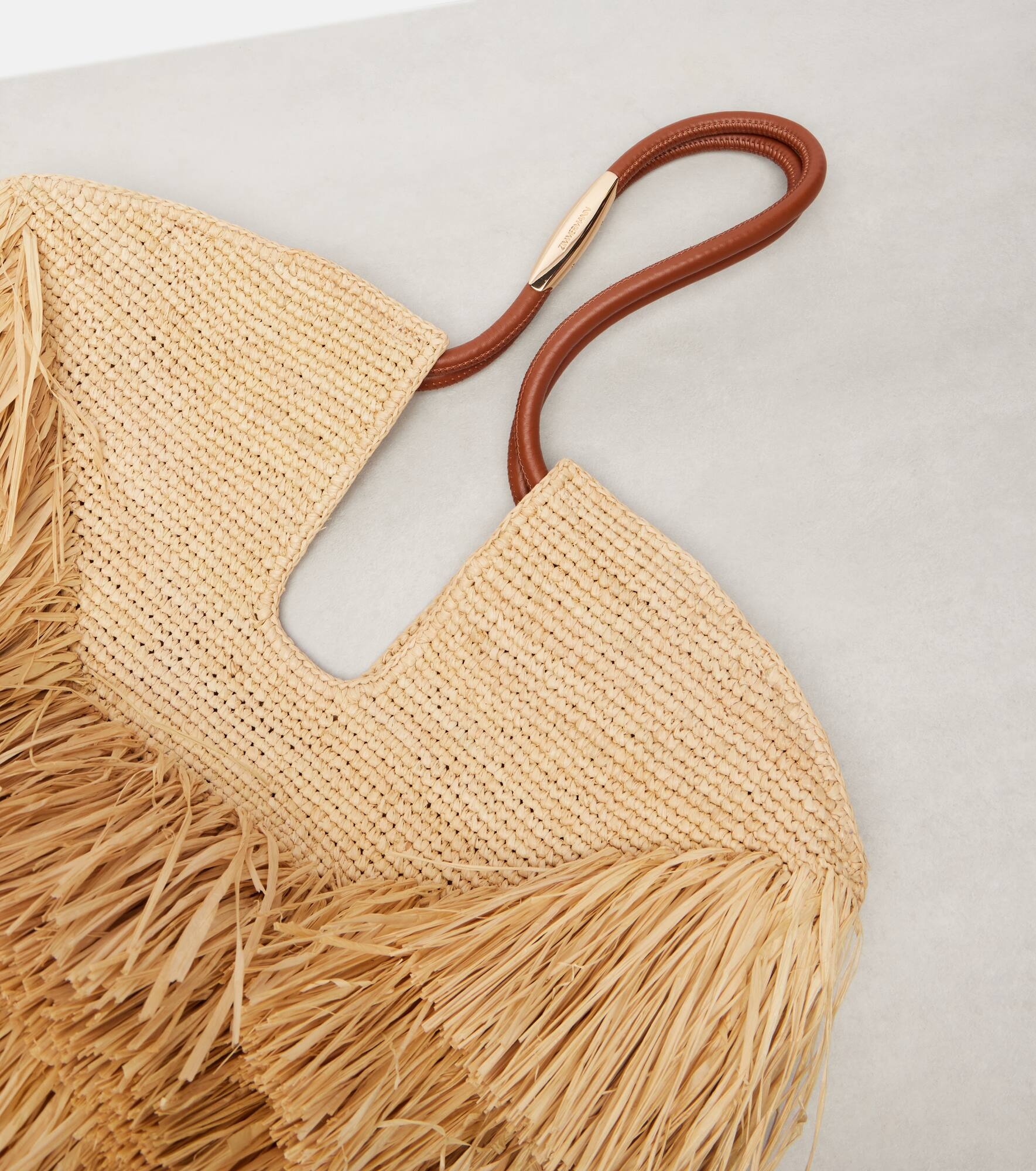 Goldentime Medium raffia tote bag - 6