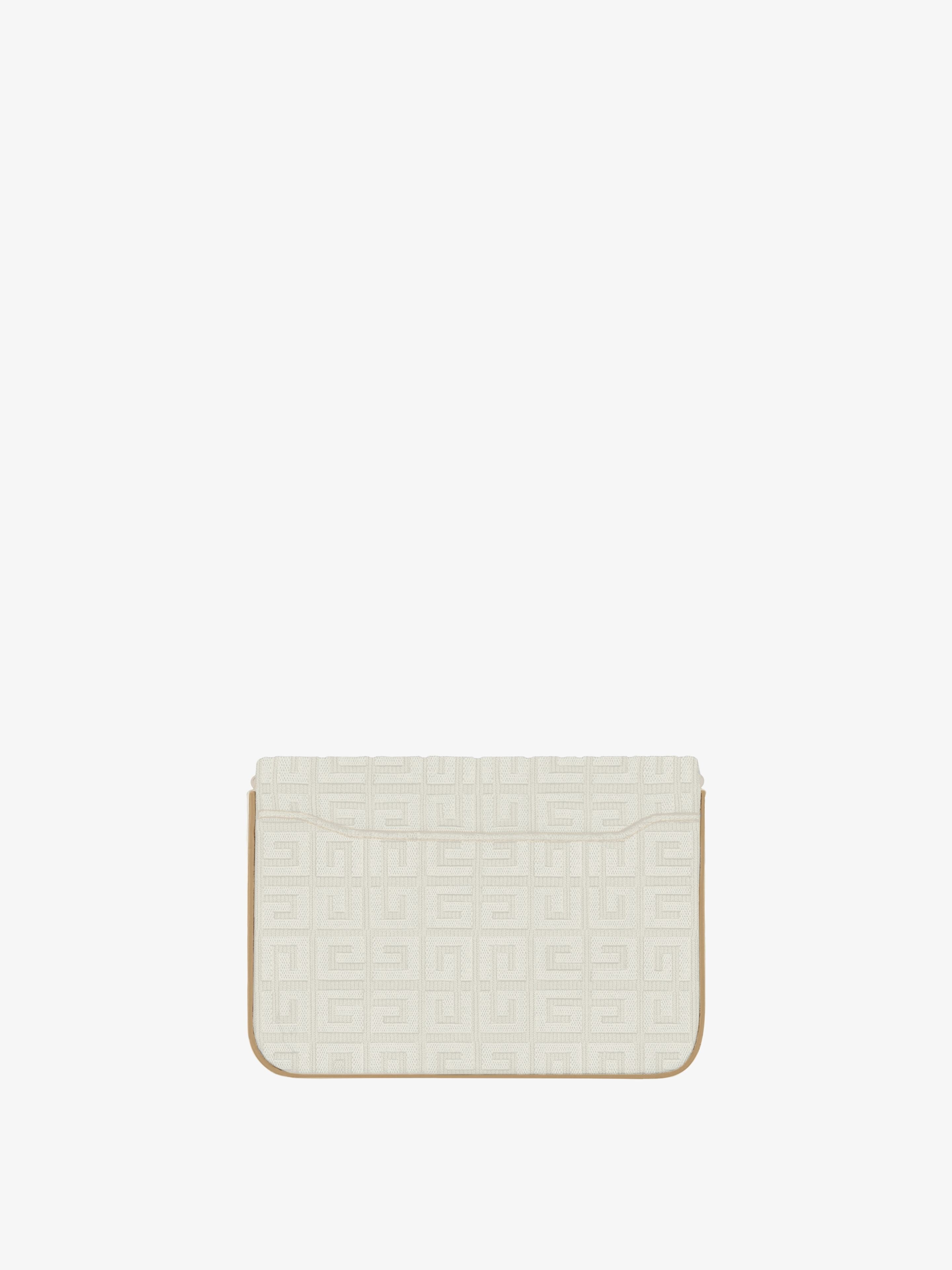 MEDIUM 4G BAG IN 4G EMBROIDERY WITH CHAIN - 5