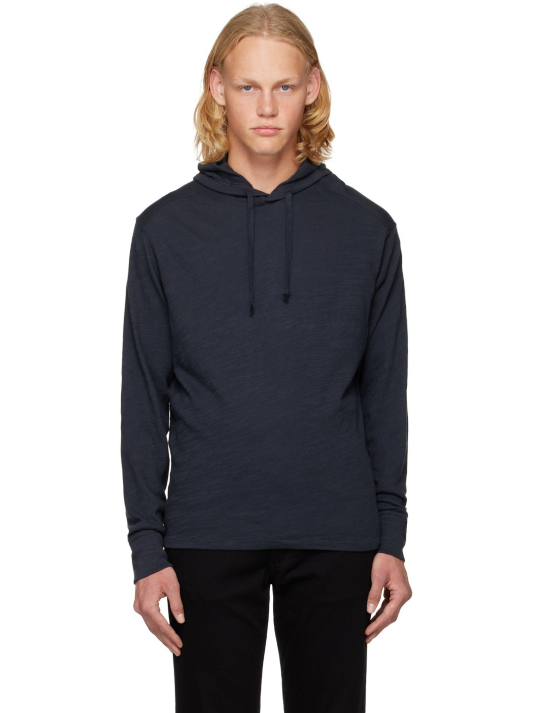 Navy Classic Flame Hoodie - 1