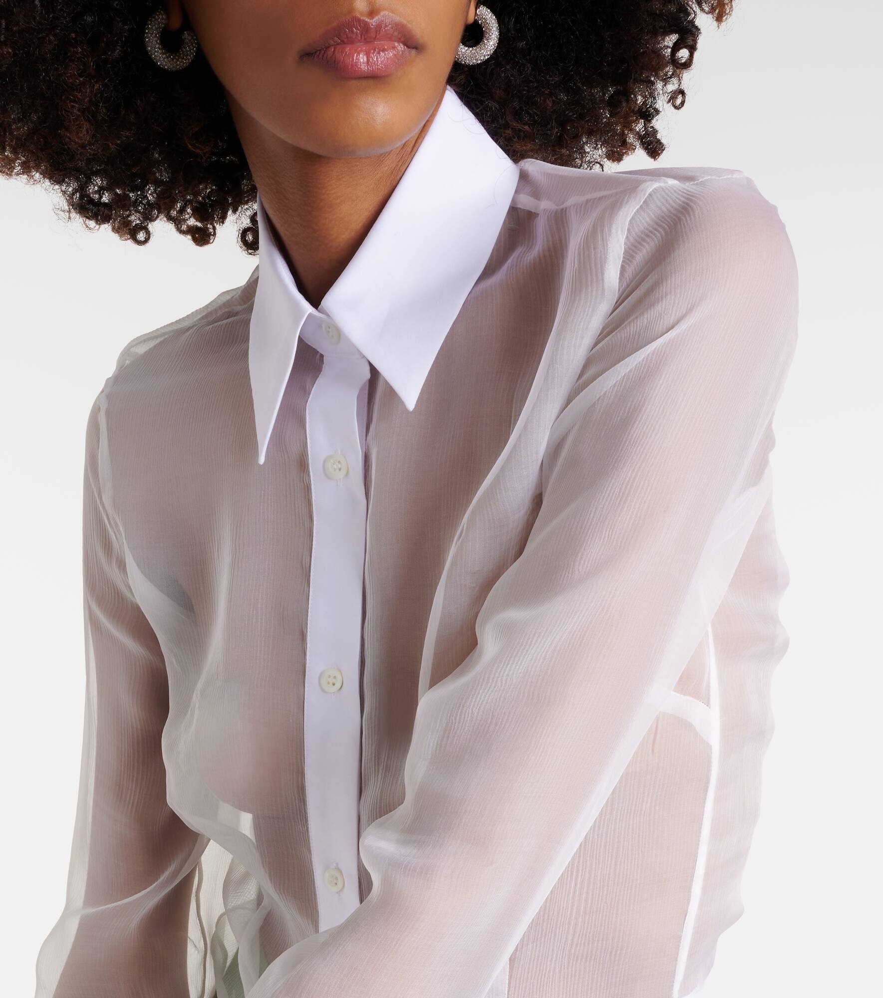 Silk and cotton shirt - 4