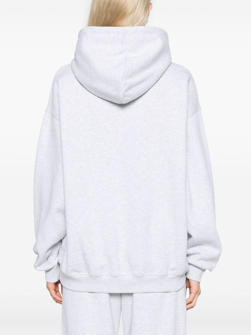 logo-embroidered hoodie - 4