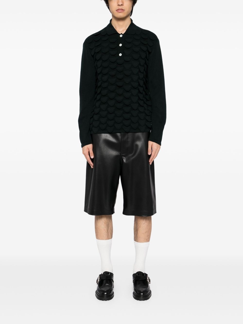 bird feather polo shirt - 2