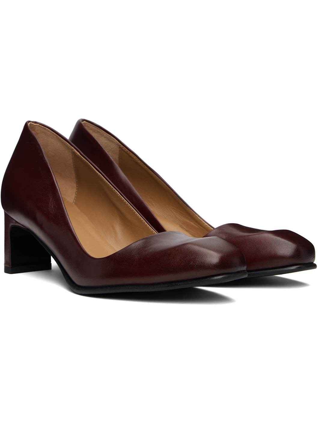Burgundy Karasu Heels - 4