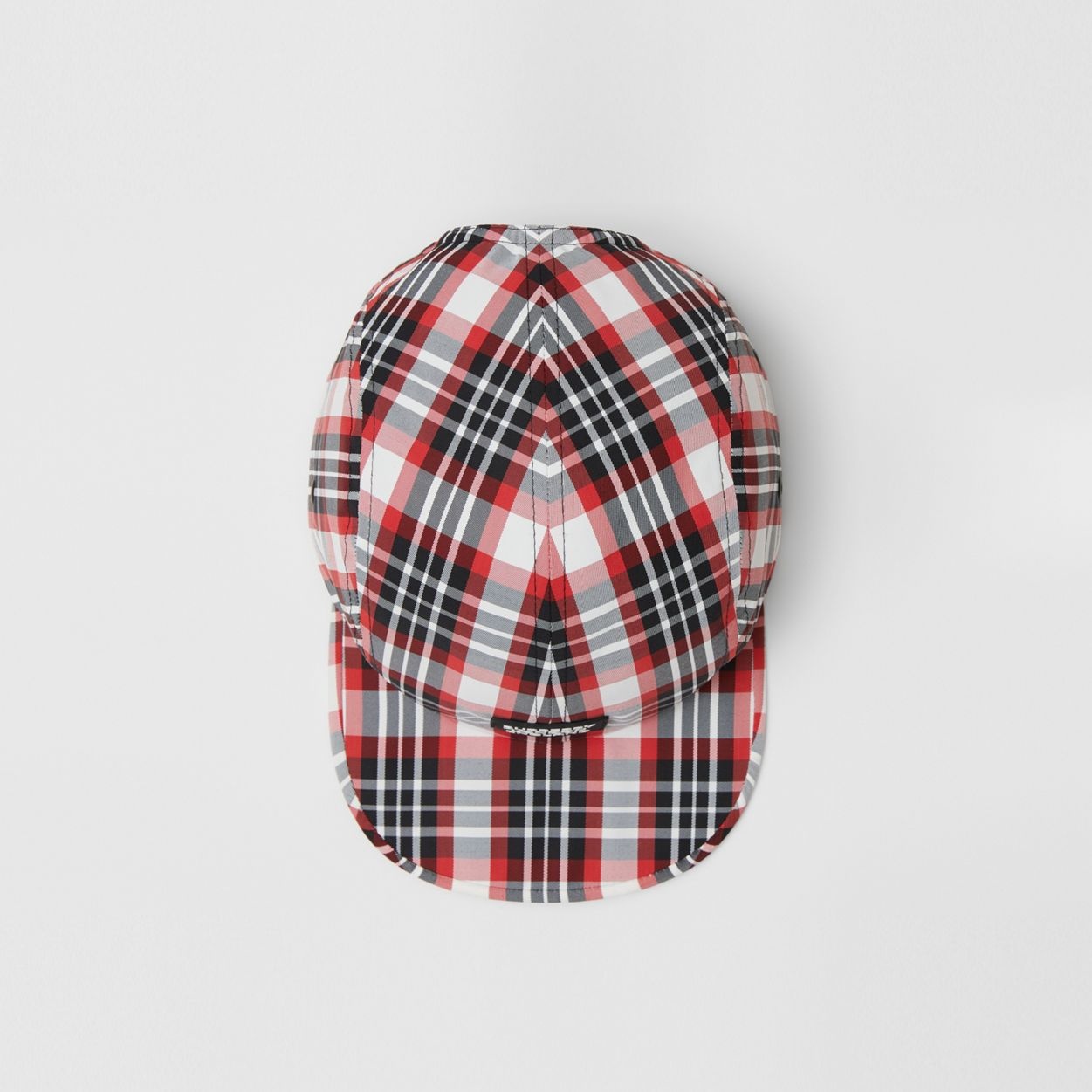 Logo Appliqué Tartan Nylon Cap - 5