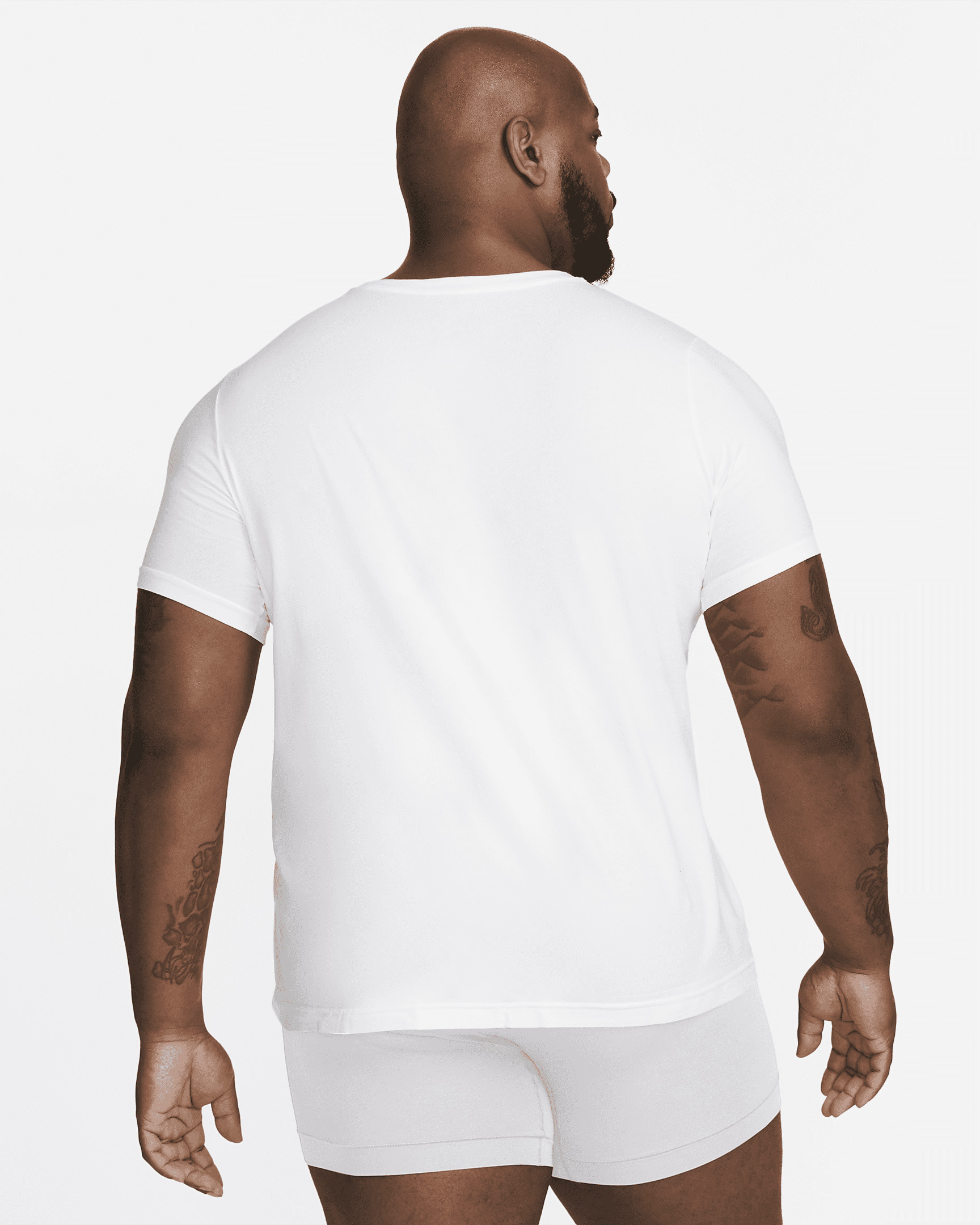 Nike Dri-FIT Essential Cotton Stretch Men's Slim Fit Crew Neck Undershirt (2-Pack) - 7
