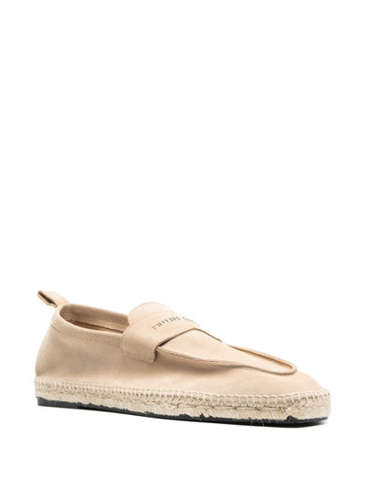 PHILIPP PLEIN logo-plaque suede espadrilles outlook