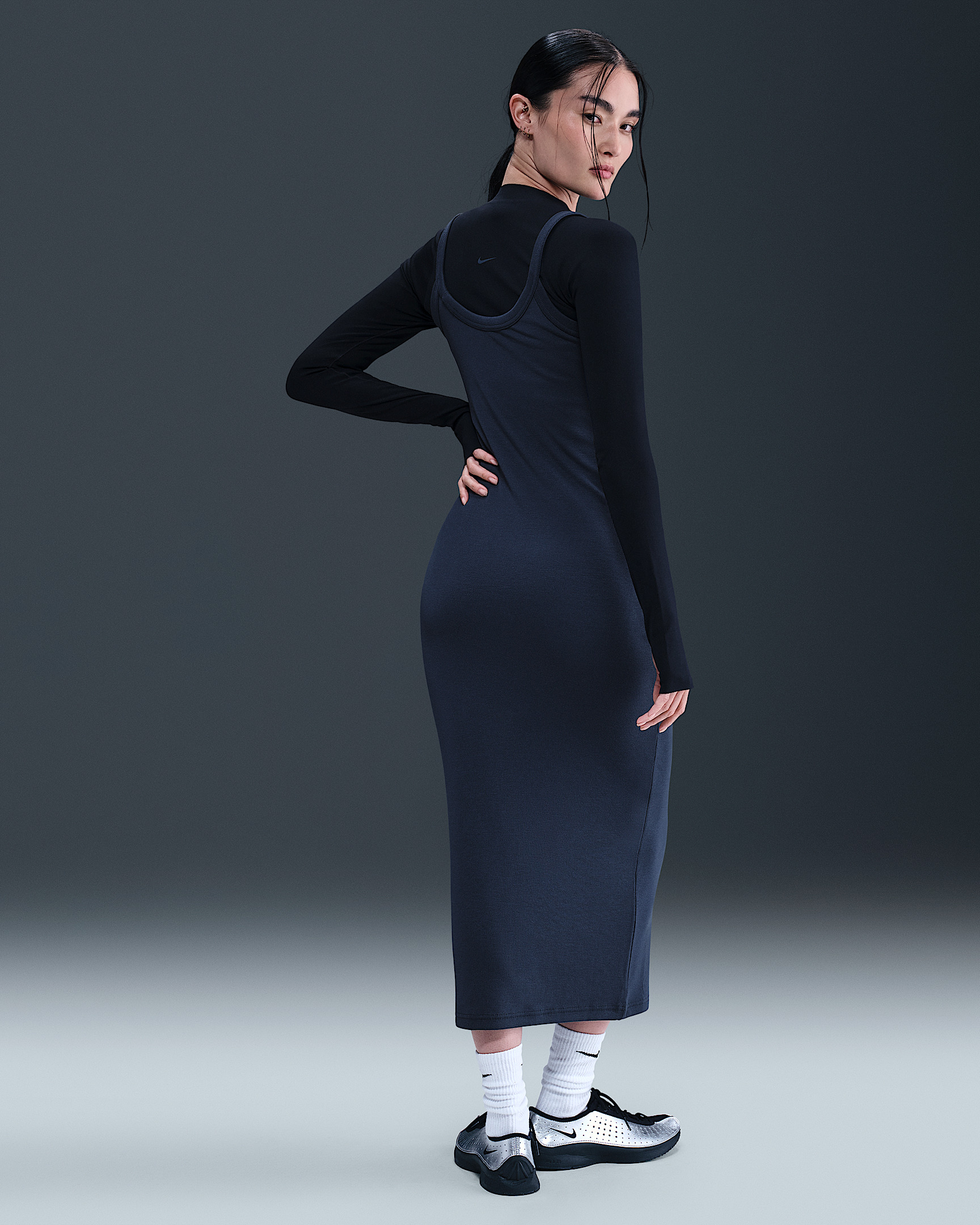 Nike Sportswear Chill Knit Women's Tight Mini-Rib Tank Dress - 4